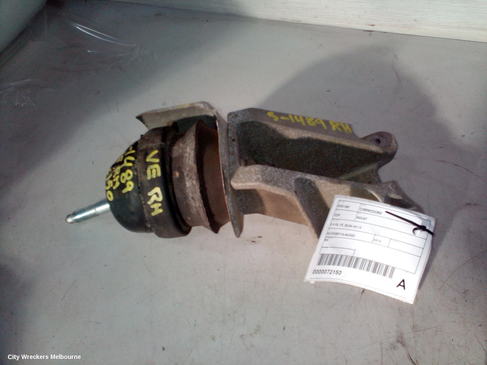 HOLDEN COMMODORE MOUNT, ENGINE MOUNT, RIGHT, 3.6 V6, SIDI, LLT, VE, 08/2009 - 05/2013 - Image 2