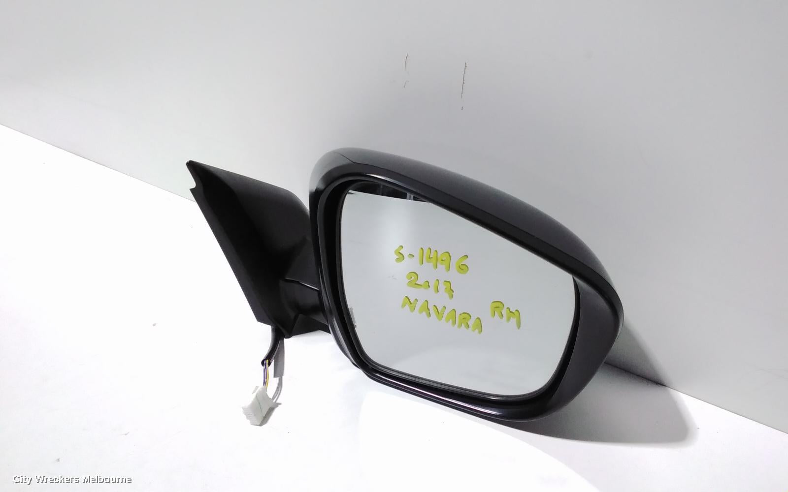 NISSAN NAVARA RIGHT DOOR MIRROR, NP300, DX/SL, BLACK, MANUAL FOLDING, NON HEATED & NON INDICATOR TYPE, 05/2015 ONWARDS - Image 2