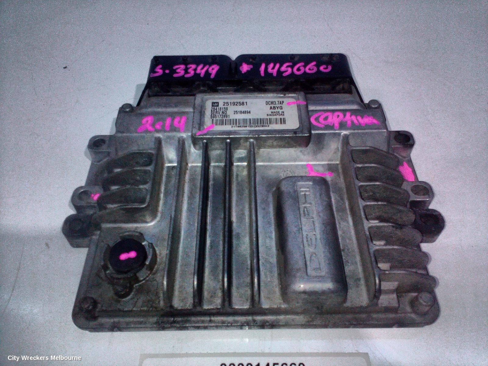 HOLDEN CAPTIVA ECU, ENGINE ECU, 2.2, DIESEL, AUTO T/M, P/N 25192581, ECU ONLY, CG, 01/2011 - 06/2018 - Image 2