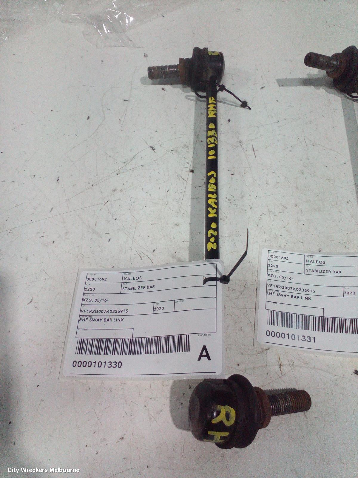 RENAULT KALEOS STABILISER BAR, XZG, 05/2016 ONWARDS - Image 1