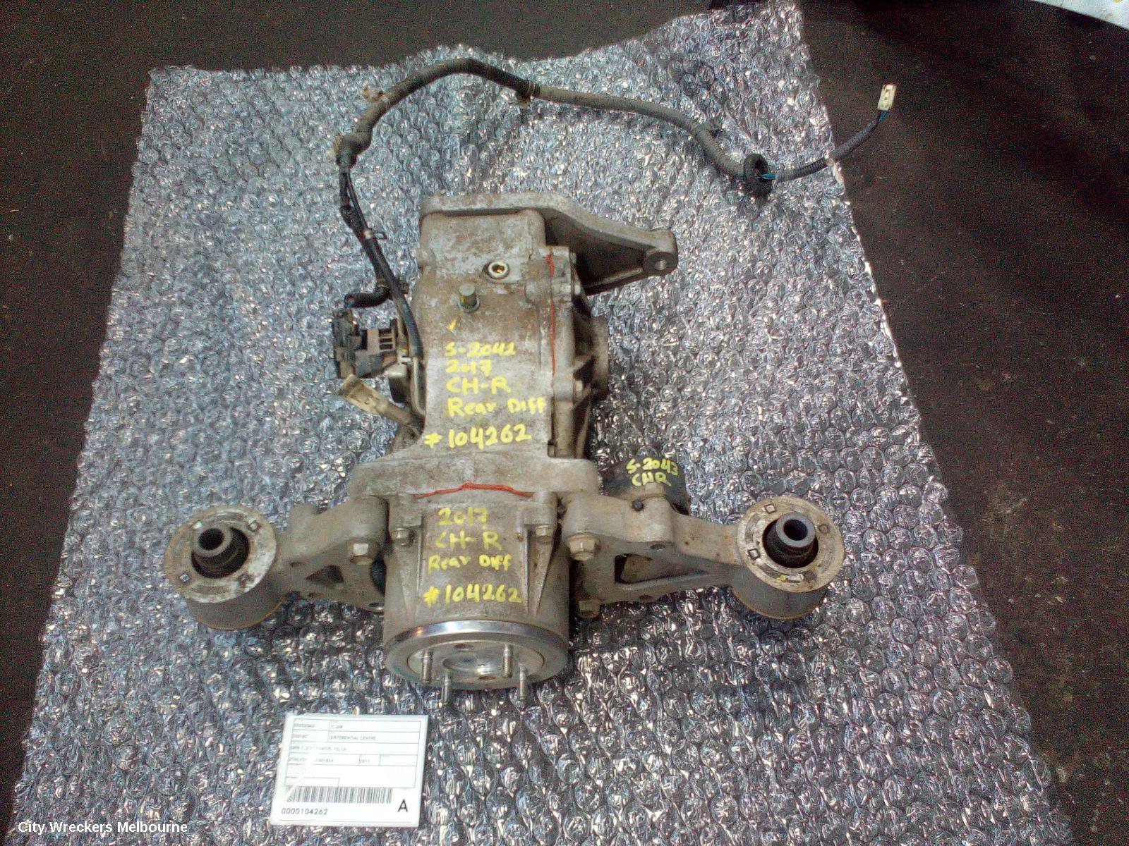 TOYOTA C-HR DIFFERENTIAL CENTRE, GEN 1, 2.277 RATIO, 12/2016 ONWARDS - Image 1