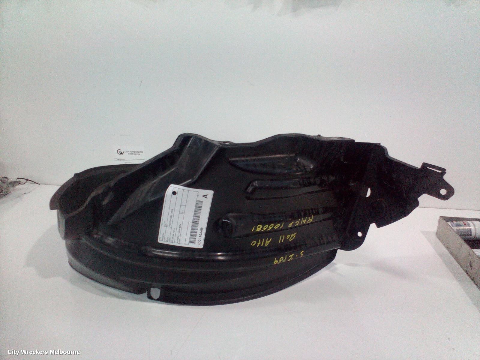 SUZUKI ALTO RIGHT GUARD LINER, GF, 07/2009 - 12/2014 - Image 2