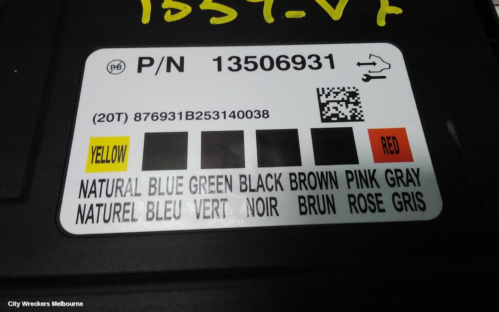 HOLDEN COMMODORE ECU, BCM, P/N 13506931, VF, 05/2013 - 12/2017 - Image 3