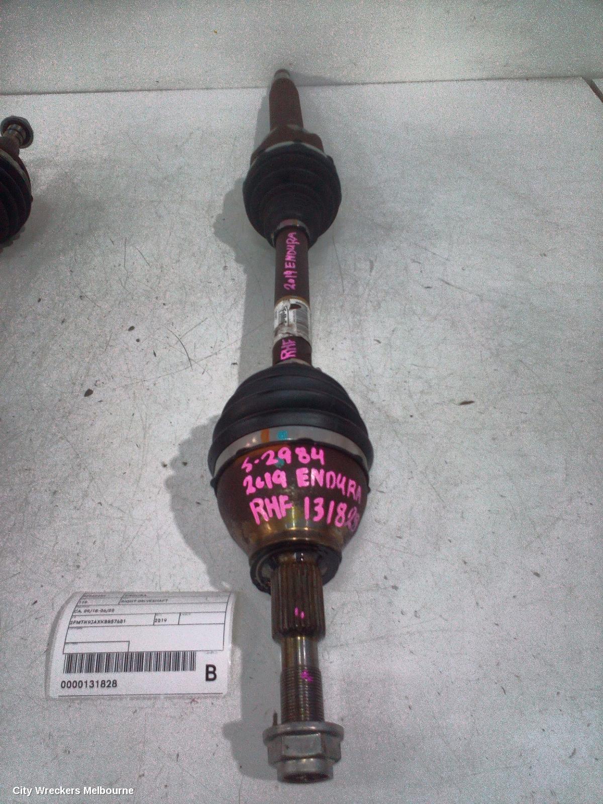 FORD ENDURA RIGHT DRIVESHAFT, CA, FRONT, AUTO, AWD/FWD, DIESEL, 2.0, TURBO, 09/2018 - 06/2020 - Image 1