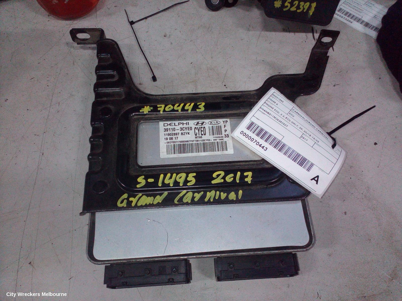 KIA CARNIVAL/GRAND CARNIVAL ECU, ENGINE ECU, 3.3, ECU ONLY, YP, 02/2015 - 10/2020 - Image 2
