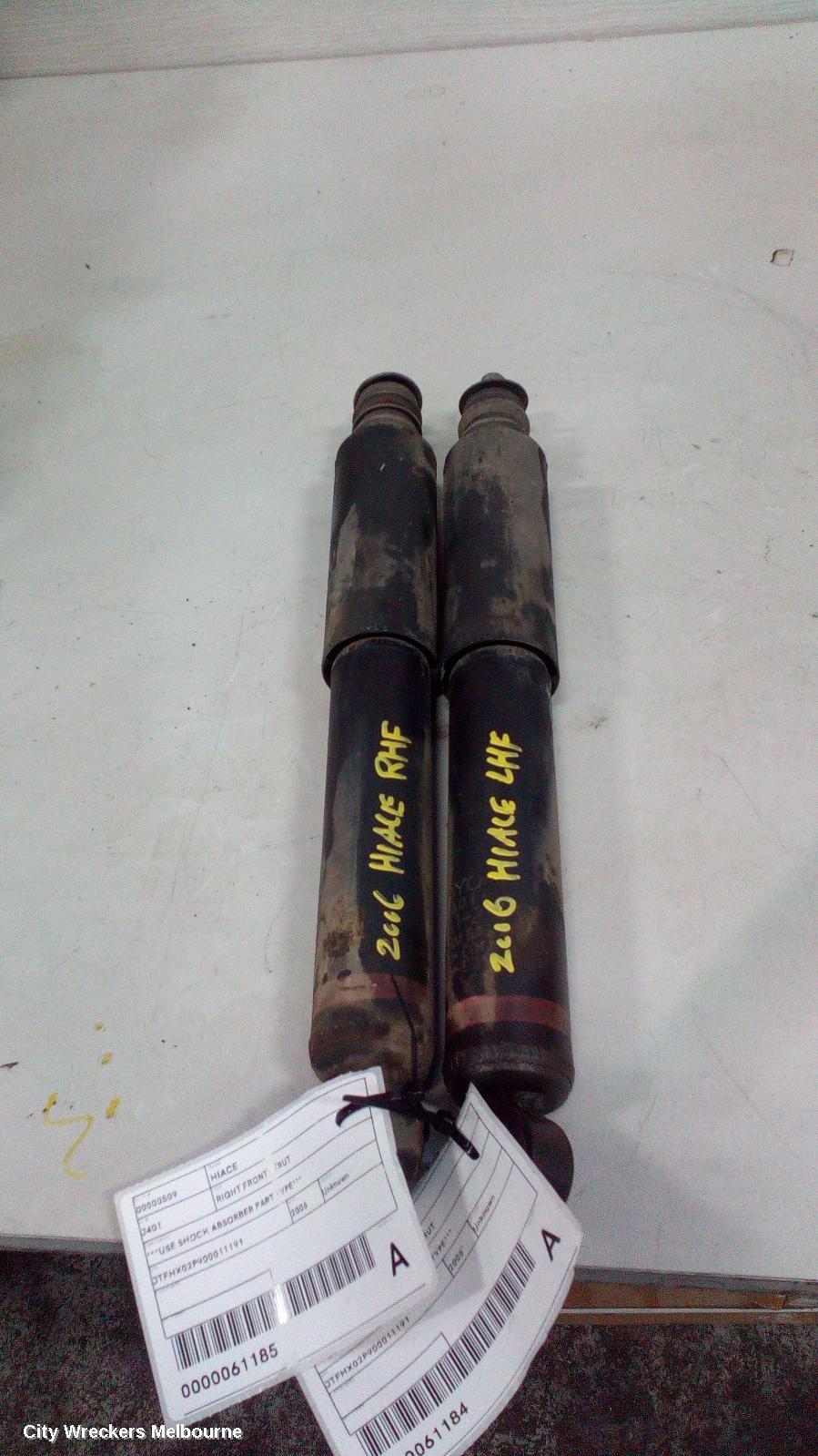 TOYOTA HIACE RIGHT FRONT STRUT, ***USE SHOCK ABSORBER PART TYPE*** - Image 1