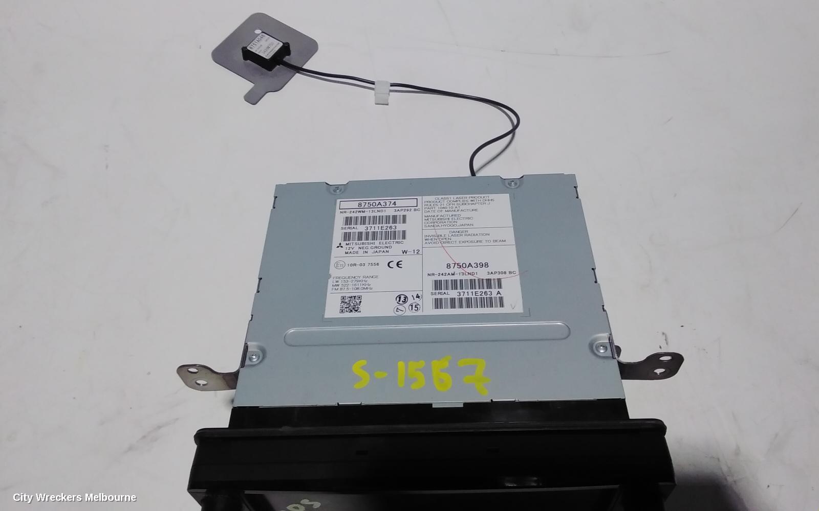 MITSUBISHI OUTLANDER RADIO/CD/DVD/SAT/TV, DISPLAY/HEAD UNIT, SAT NAV TYPE, W-12, ZJ-ZK, 07/2013 - 07/2016 - Image 2