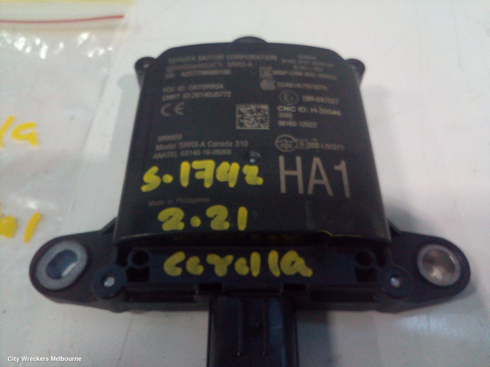 TOYOTA COROLLA, E210, 07/2018 ONWARDS, RHR BLIND SPOT MONITOR SENSOR MODULE A2C7756860100: 106691 - Image 2