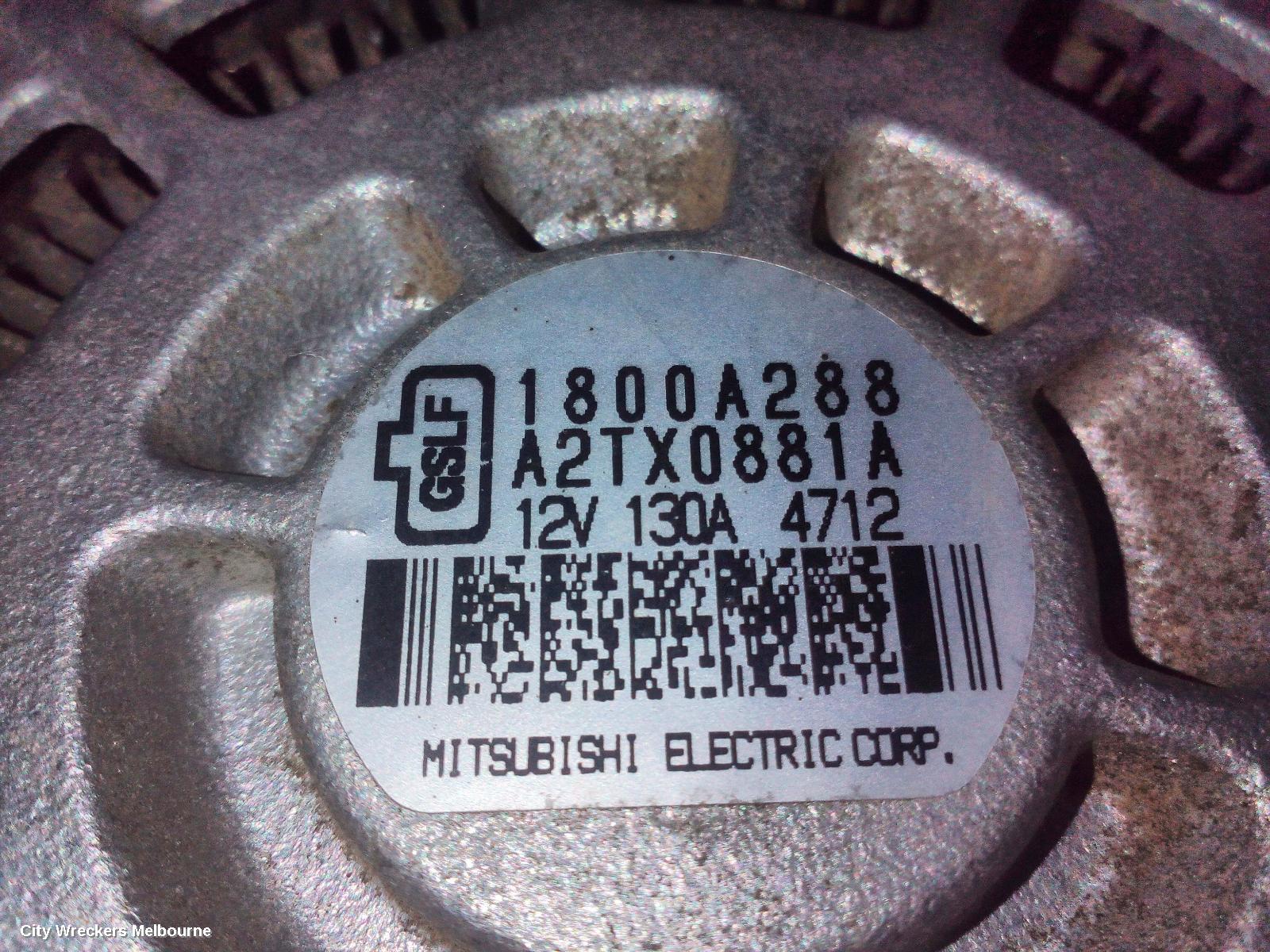 MITSUBISHI OUTLANDER ALTERNATOR, PETROL, 2.0/2.4, 130AMP, ZJ-ZL, 10/2012 - 08/2019 - Image 3