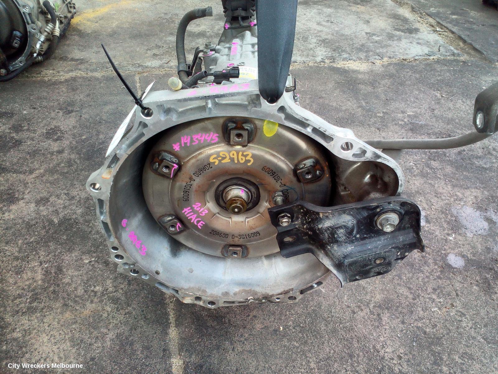 TOYOTA HIACE TRANS/GEARBOX, AUTO, RWD, DIESEL, 3.0, 1KD-FTV, KDH, A340E CODE, 01/2005 - 12/2013 - Image 1