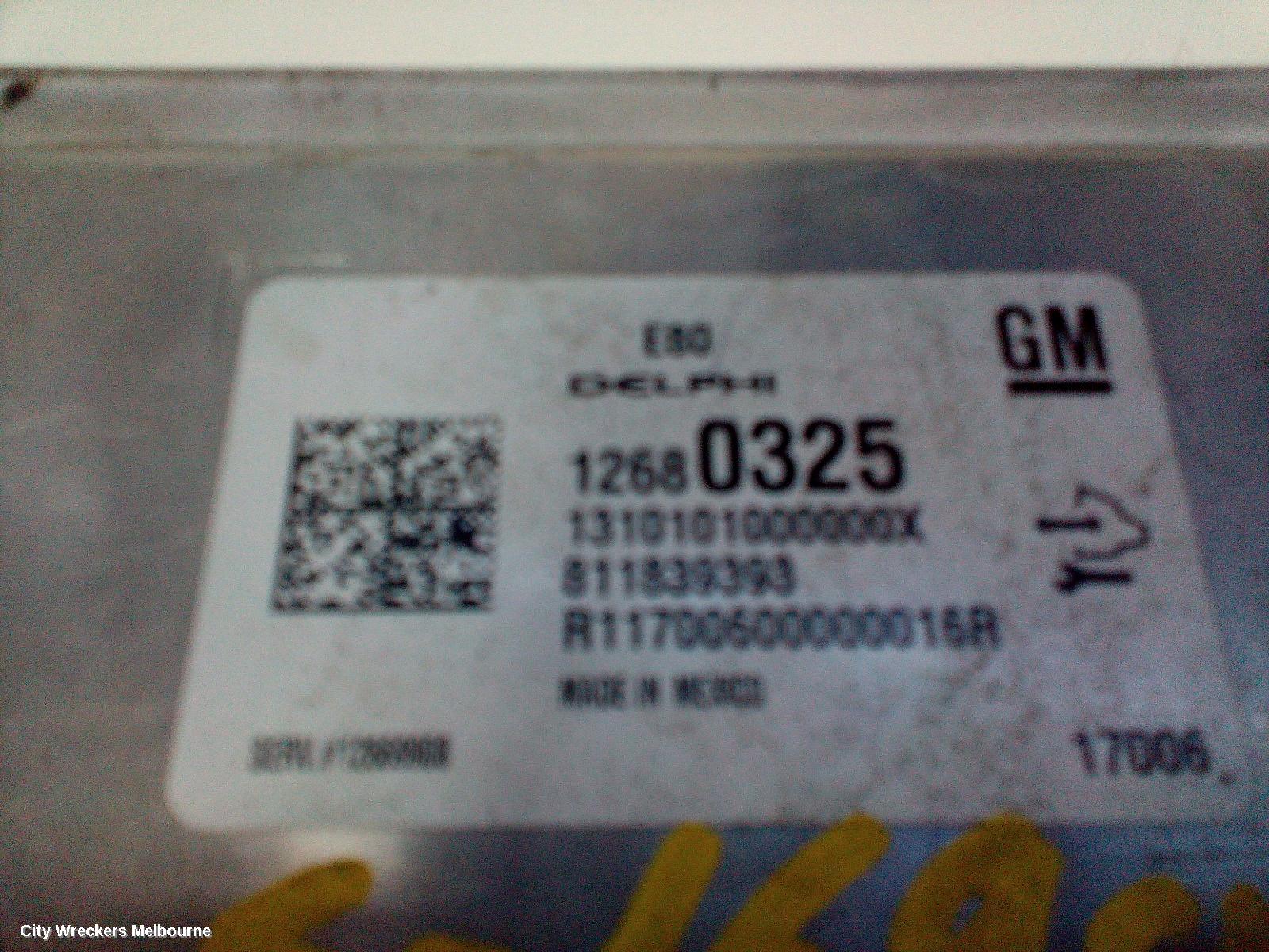 HOLDEN ASTRA ECU, ENGINE ECU, 1.4, PETROL, ECU ONLY, BK, 09/2016 ONWARDS - Image 1