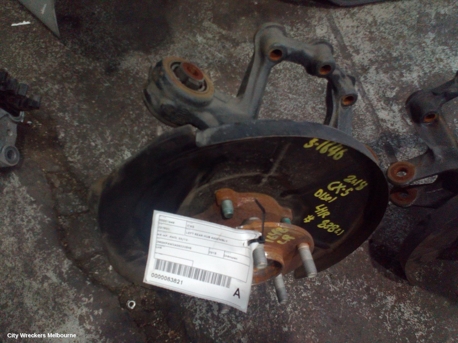 MAZDA CX5 LEFT REAR HUB ASSEMBLY, KE-KF, 4WD, BOLT TYPE SHOCK MOUNT, 02/2012 ONWARDS - Image 2