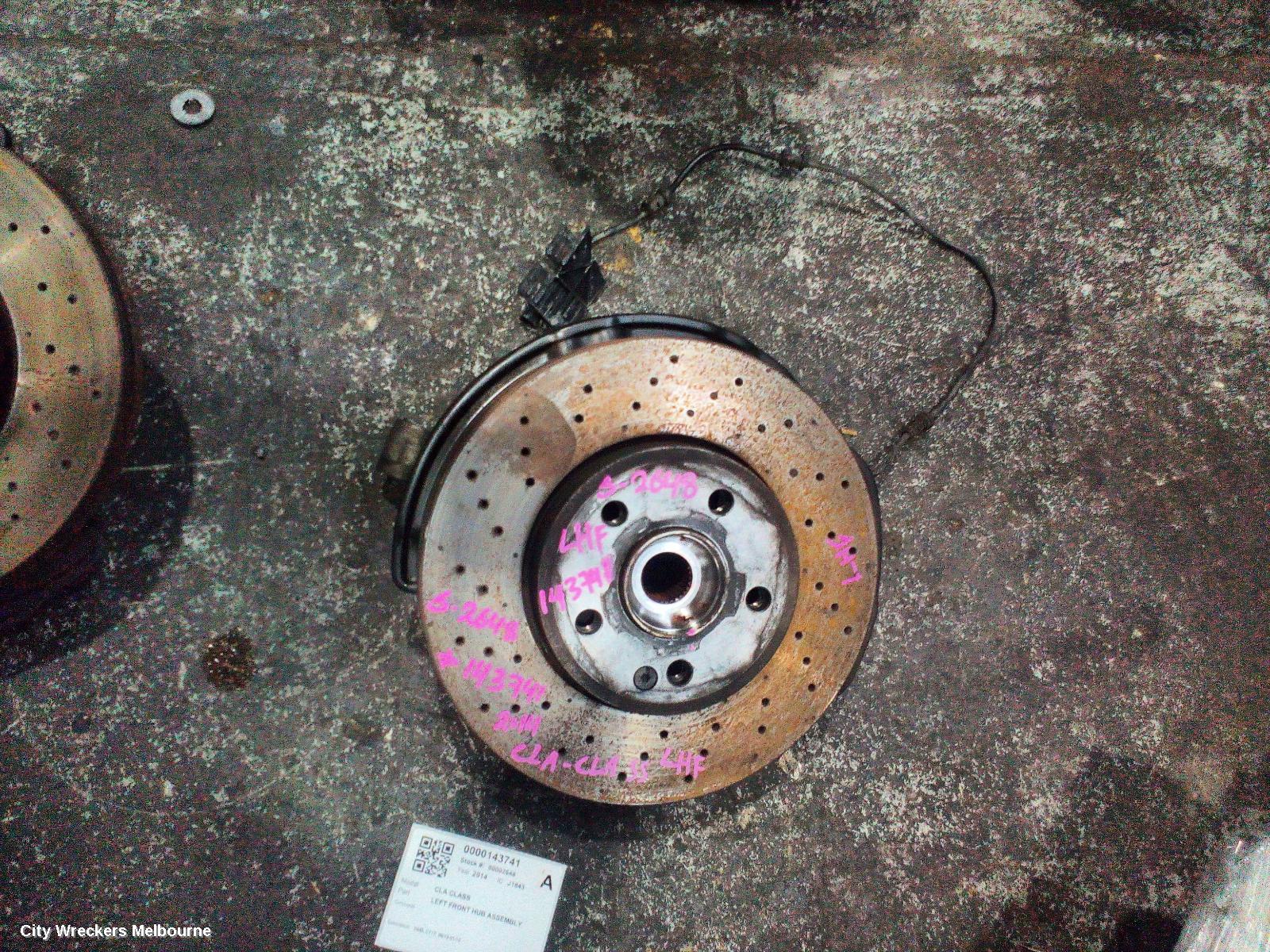 MERCEDES CLA CLASS LEFT FRONT HUB ASSEMBLY, 2WD, C117, 09/2013 - 01/2019 - Image 2