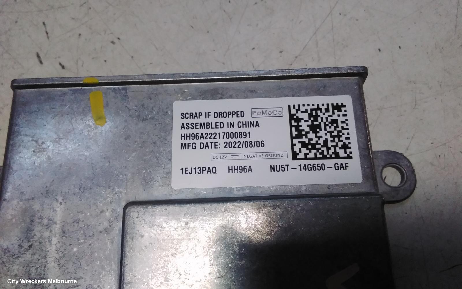 FORD RANGER ECU, RA, GATEWAY CONTROL MODULE, P/N NU5T14G650GAF, 05/2022 ONWARDS - Image 2