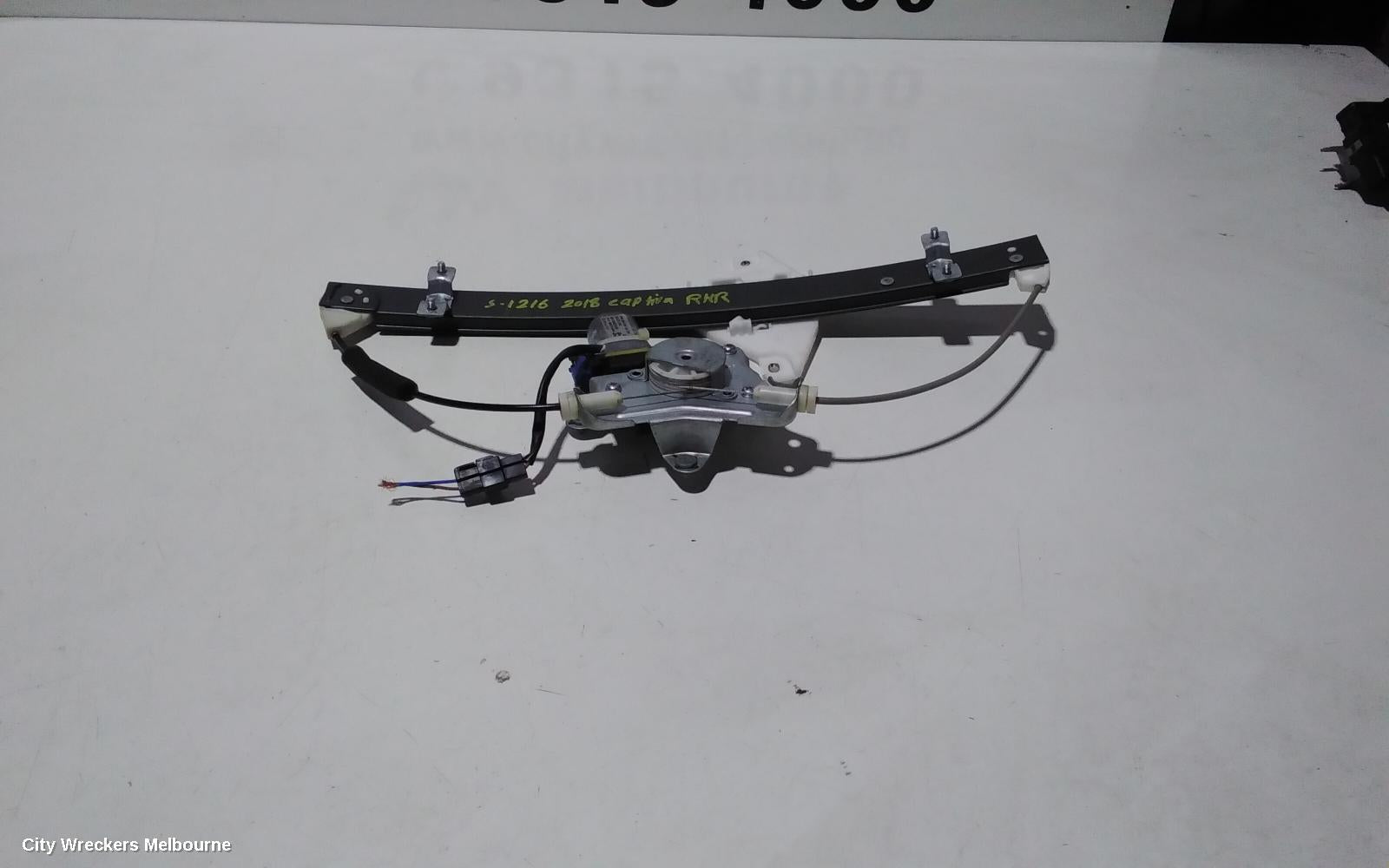HOLDEN CAPTIVA RIGHT REAR WND REG/MOTOR, CG, CAPTIVA 7 (VIN KL3C), DOOR REG ASSY (REG AND MOTOR), 03/2009 - 06/2018 - Image 3