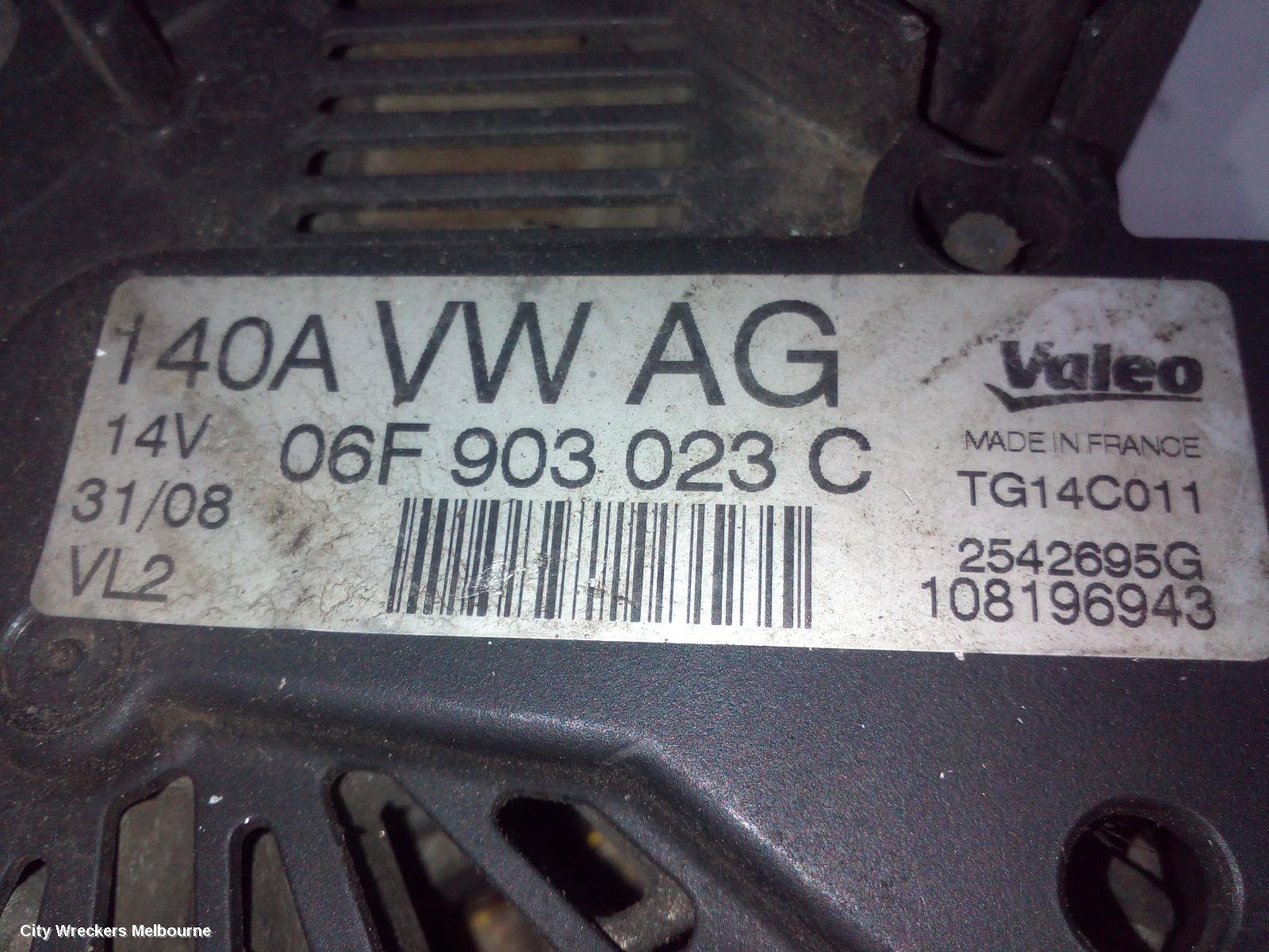 VOLKSWAGEN CADDY ALTERNATOR, DIESEL, 1.9, VALEO 140AMP, 2K, 12/2004 - 08/2010 - Image 3