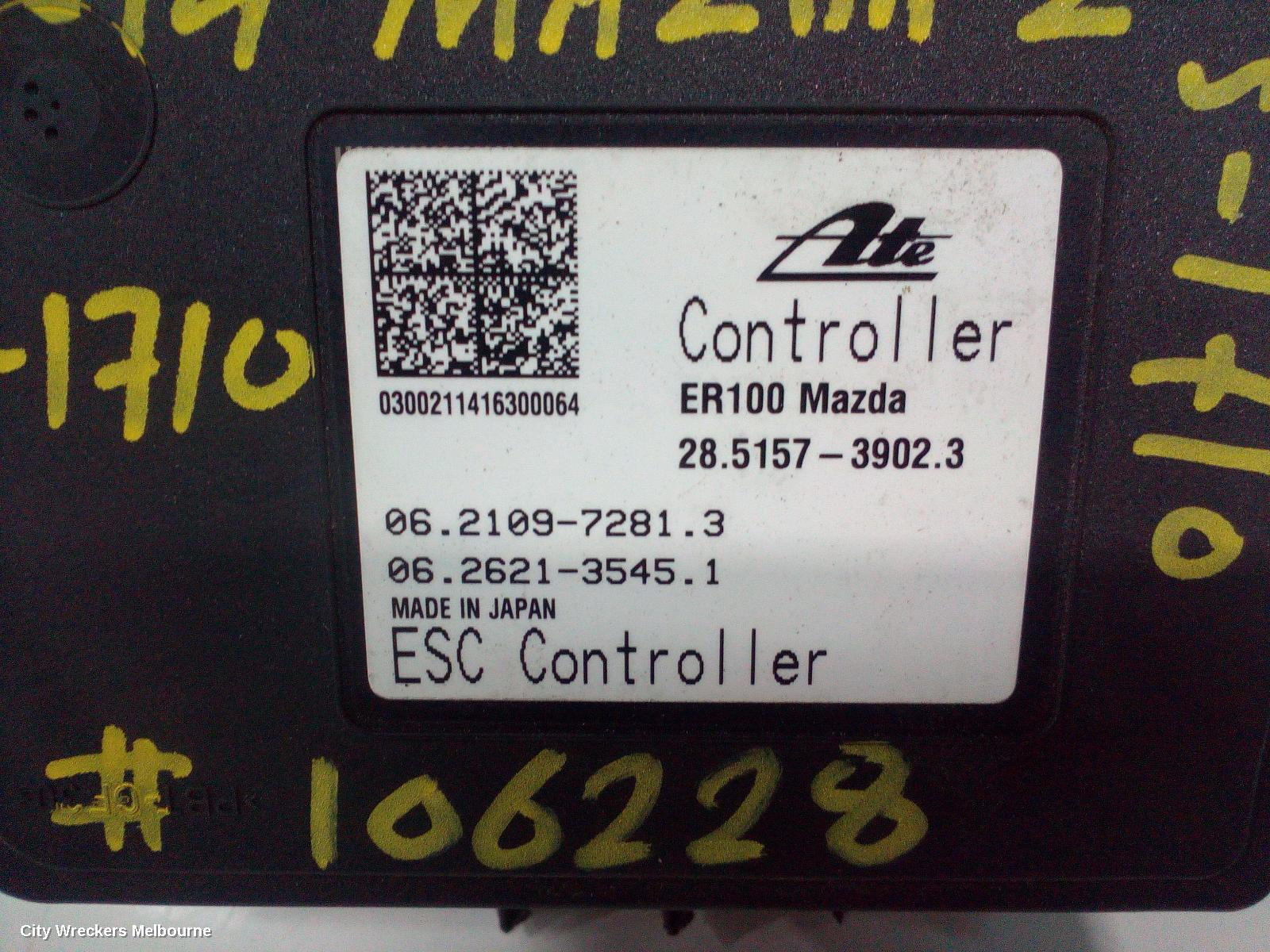MAZDA 2 ABS PUMP/MODULATOR, DJ/DL, P/N D09J437A0A, 09/2014 ONWARDS - Image 2
