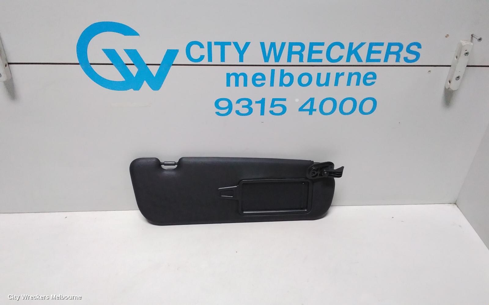 HYUNDAI VELOSTER SUNVISOR, FS, RH SIDE, BLACK, W/ MIRROR & LAMP TYPE, 12/2011 - 02/2018 - Image 1