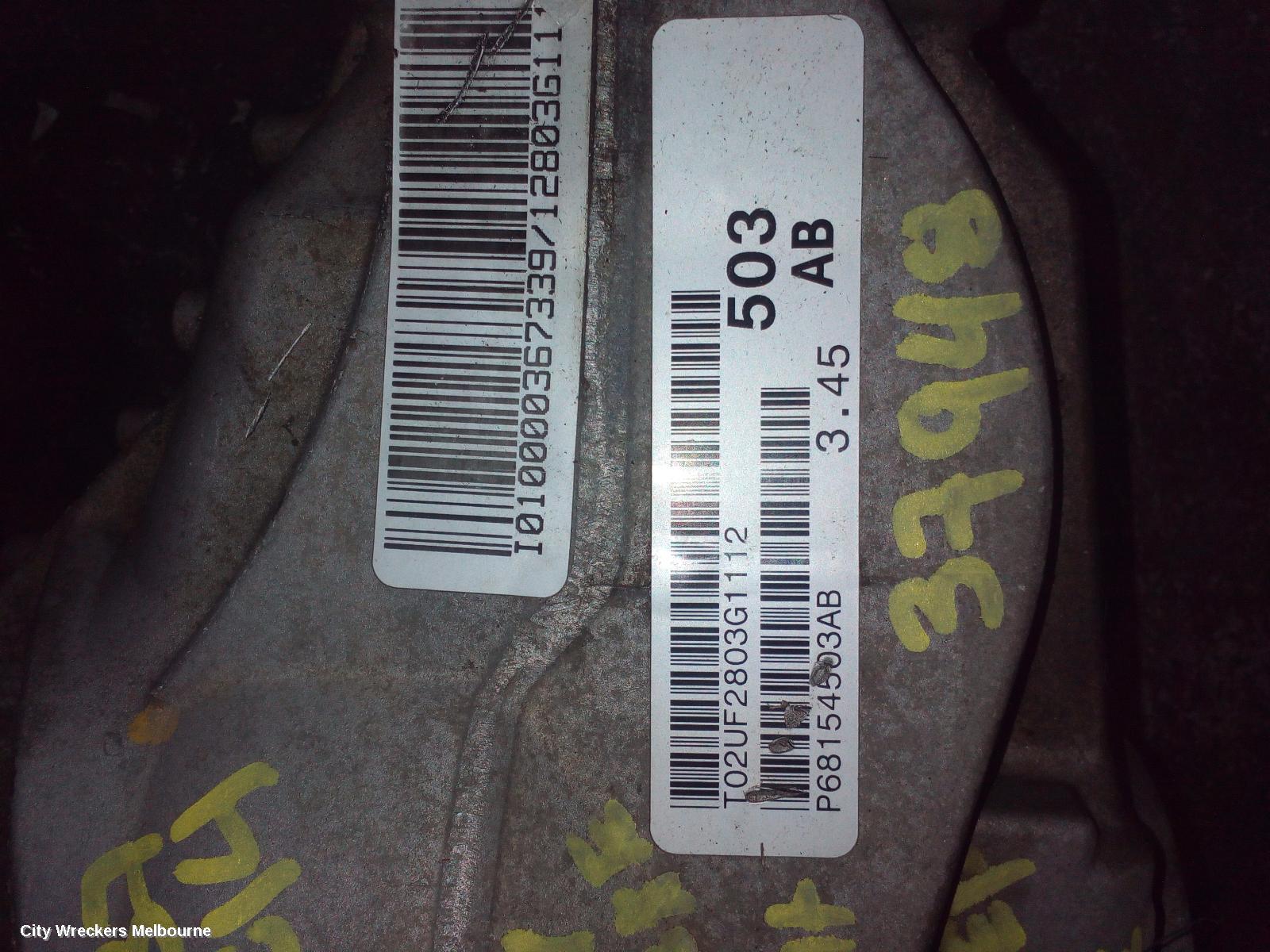 JEEP GRANDCHEROKEE DIFFERENTIAL CENTRE, FRONT, 3.0, DIESEL, WK, 3.44/3.45 RATIO, 10/2010 ONWARDS - Image 2
