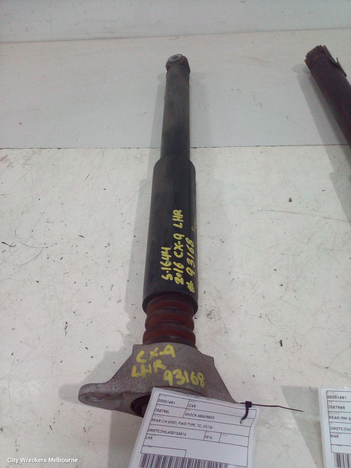 MAZDA CX9 SHOCK ABSORBER, REAR (LH SIDE), FWD TYPE, TC, 07/2016 ONWARDS - Image 2