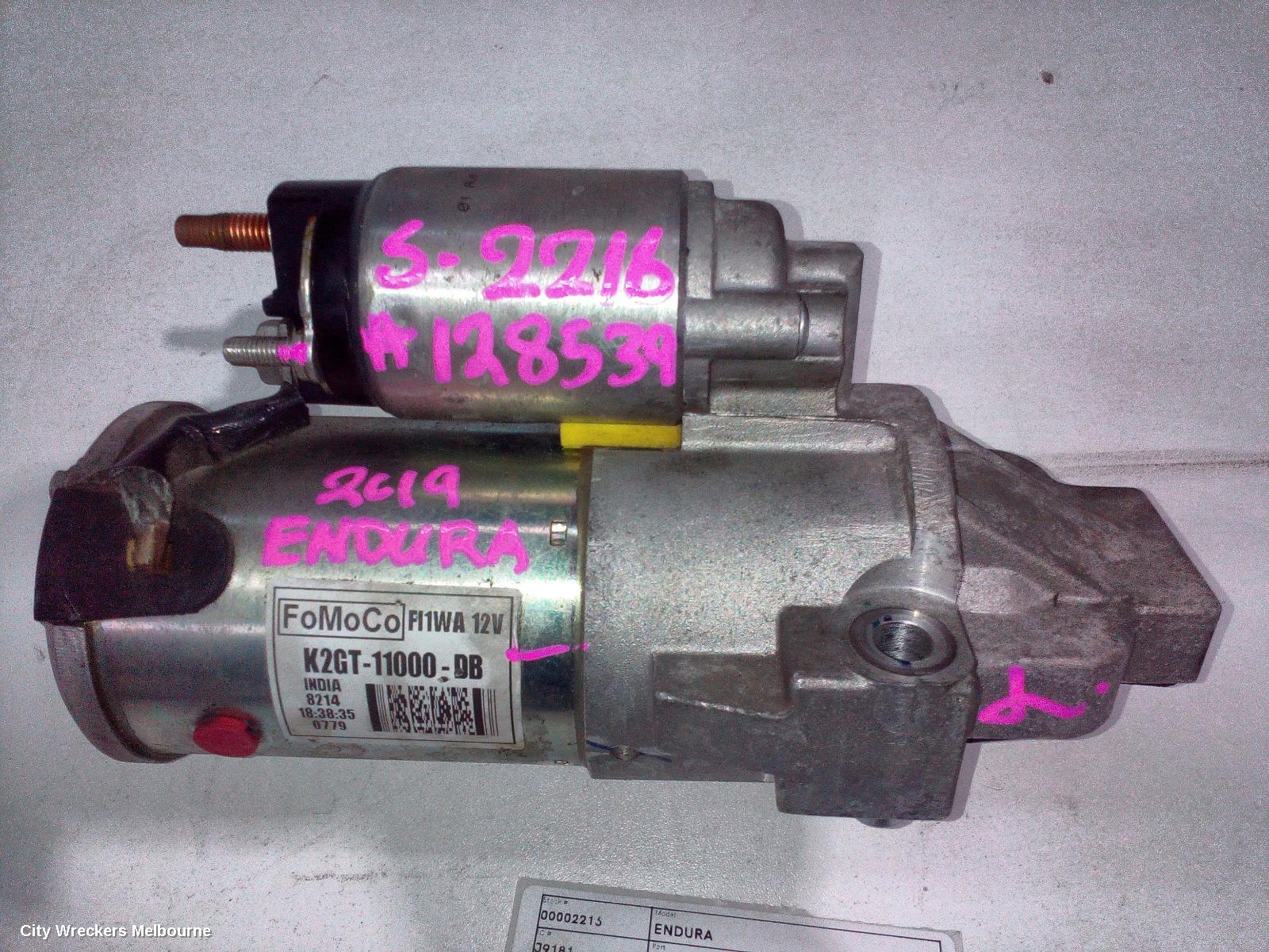 FORD ENDURA STARTER, DIESEL, 2.0, CA, 09/2018 - 06/2020 - Image 3