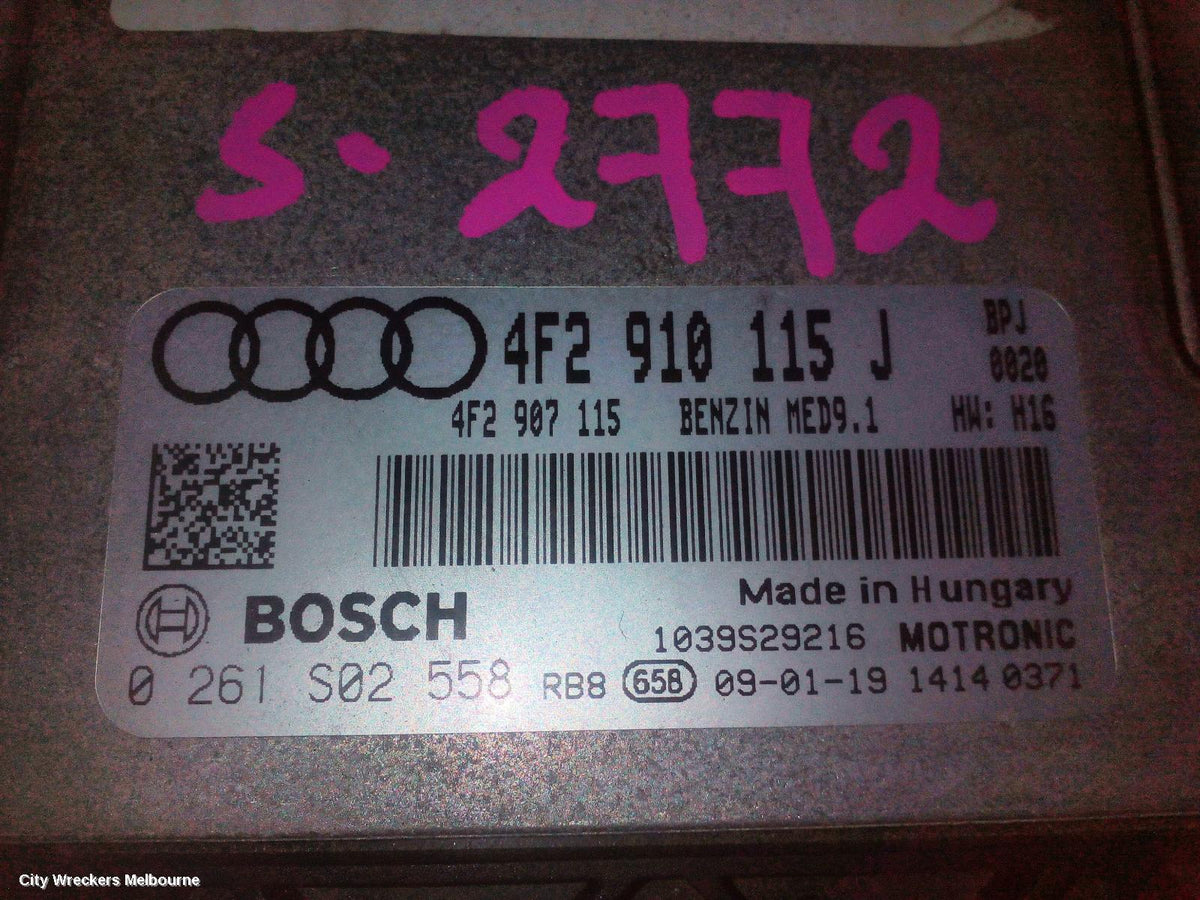 AUDI A6 ECU, ENGINE ECU, 2.0, PETROL, ECU ONLY, 4F, 09/2006 - 06/2011 - Image 3
