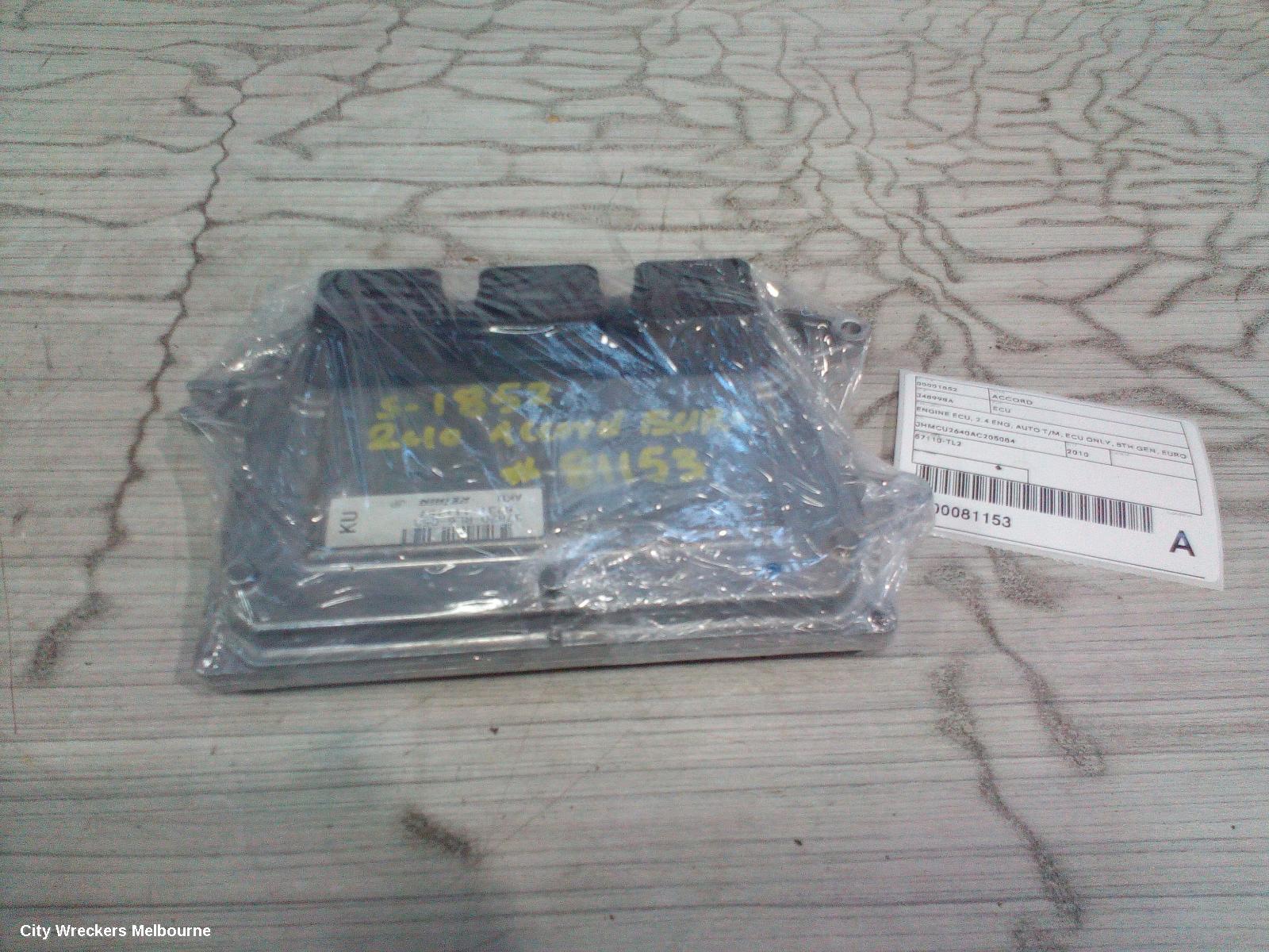 HONDA ACCORD ECU, ENGINE ECU, 2.4 ENG, AUTO T/M, ECU ONLY, 8TH GEN, EURO (VIN JHMCU), 06/2008 - 06/2011 - Image 3