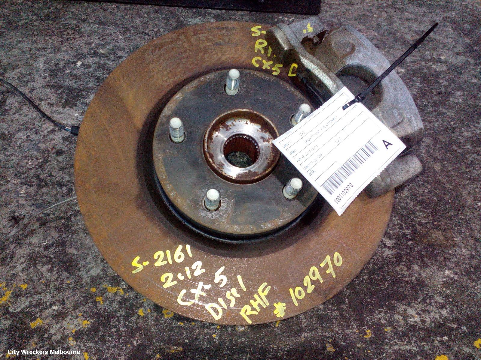 MAZDA CX5 RIGHT FRONT HUB ASSEMBLY, 4WD, KE, 02/2012 - 12/2016 - Image 1