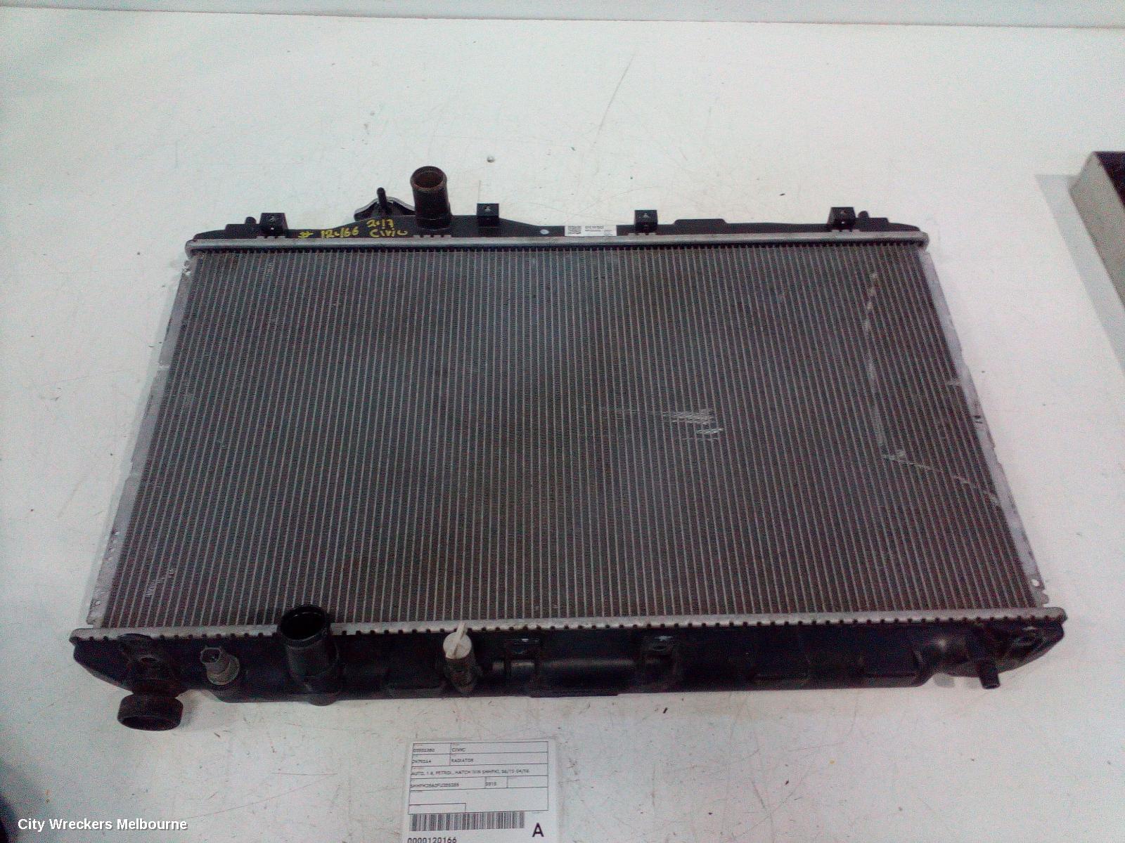 HONDA CIVIC RADIATOR, AUTO, 1.8, PETROL, HATCH (VIN SHHFK), 06/2012 - 04/2016 - Image 2