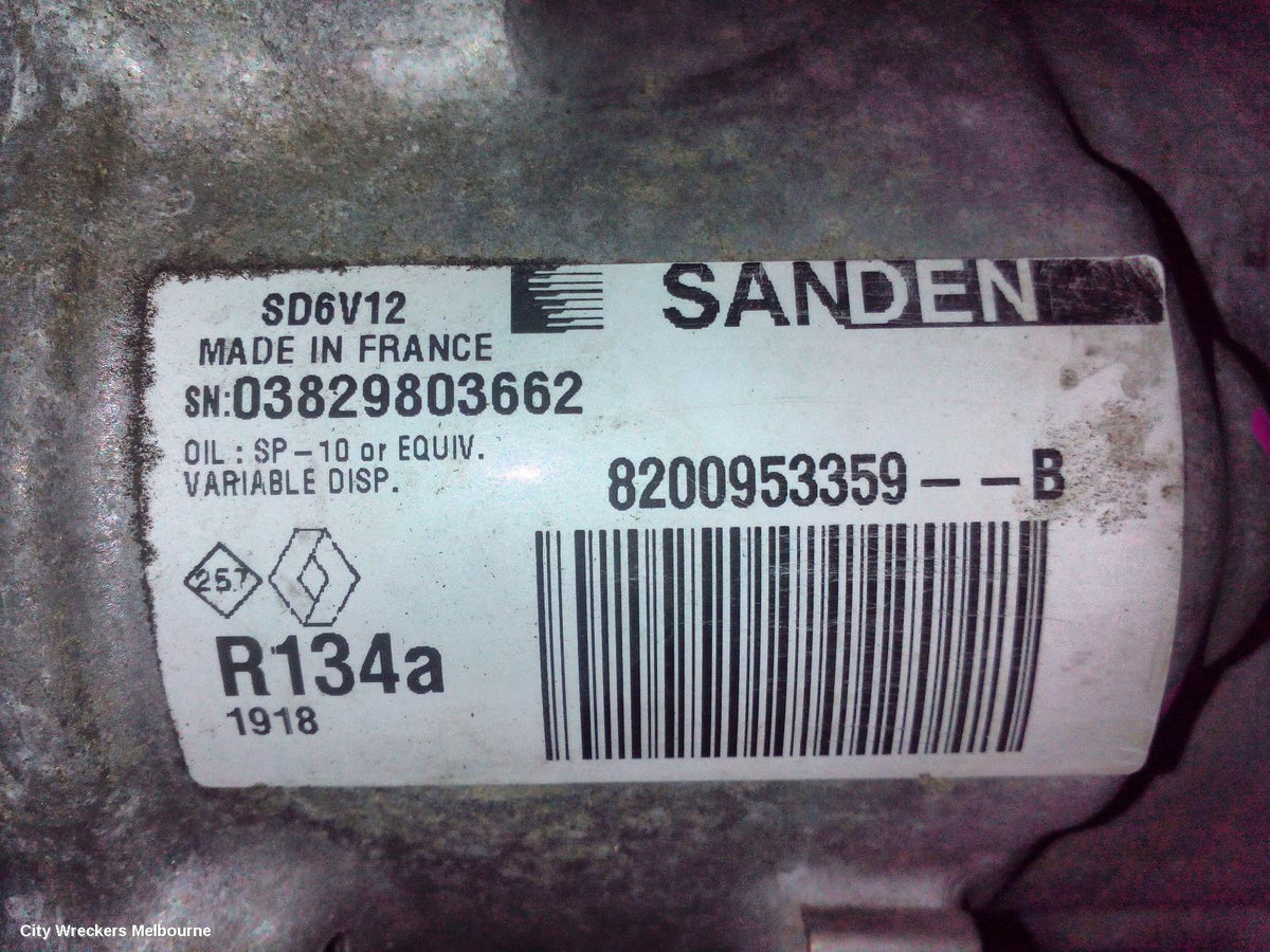 RENAULT KANGOO A/C COMPRESSOR, X61, PETROL, 1.6, 10/2010 - 06/2016 - Image 3