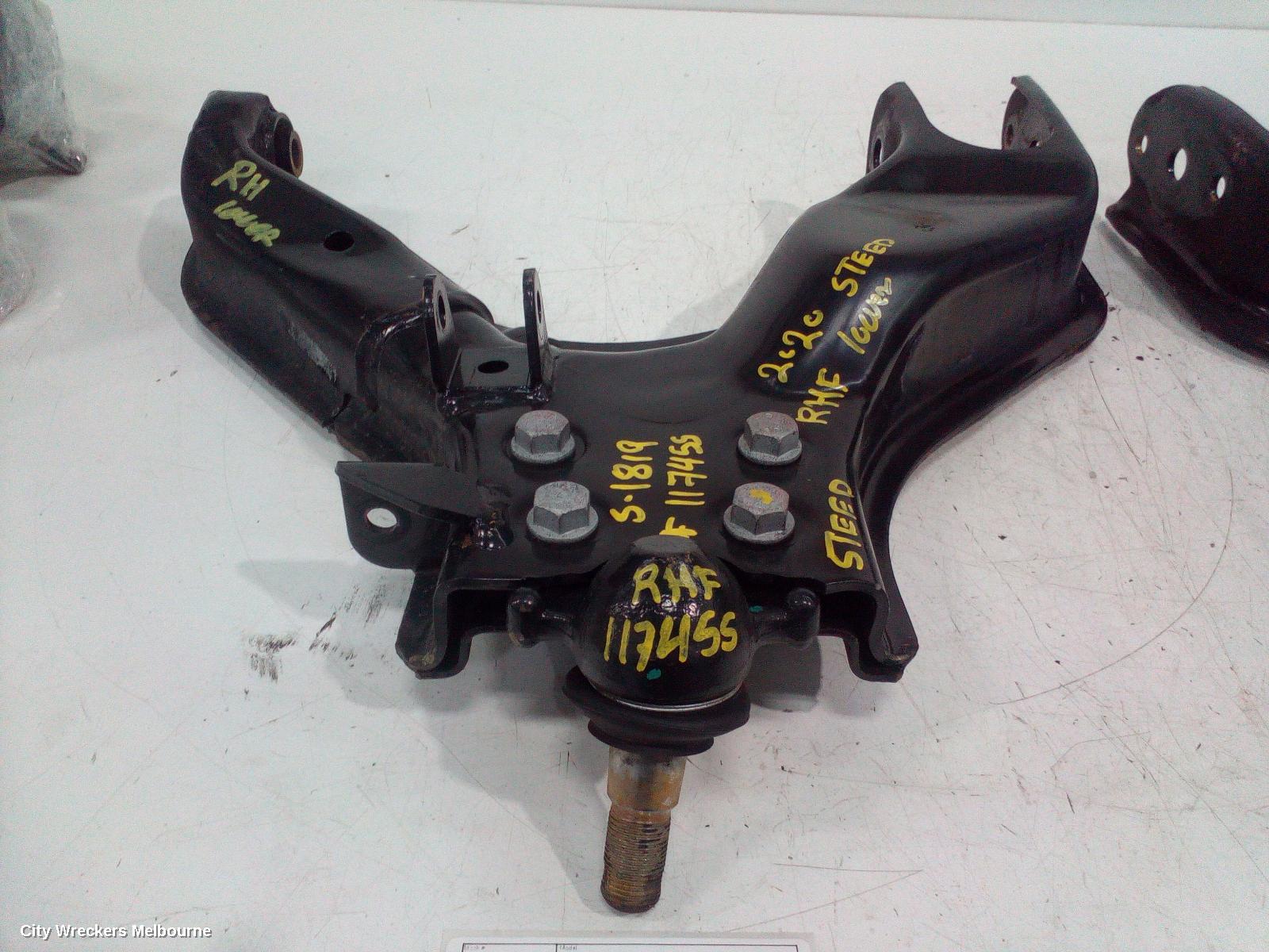 GREAT WALL STEED RIGHT FRONT LOWER CONTROL ARM, NBP, DUAL CAB, 07/2016 - 12/2021 - Image 1