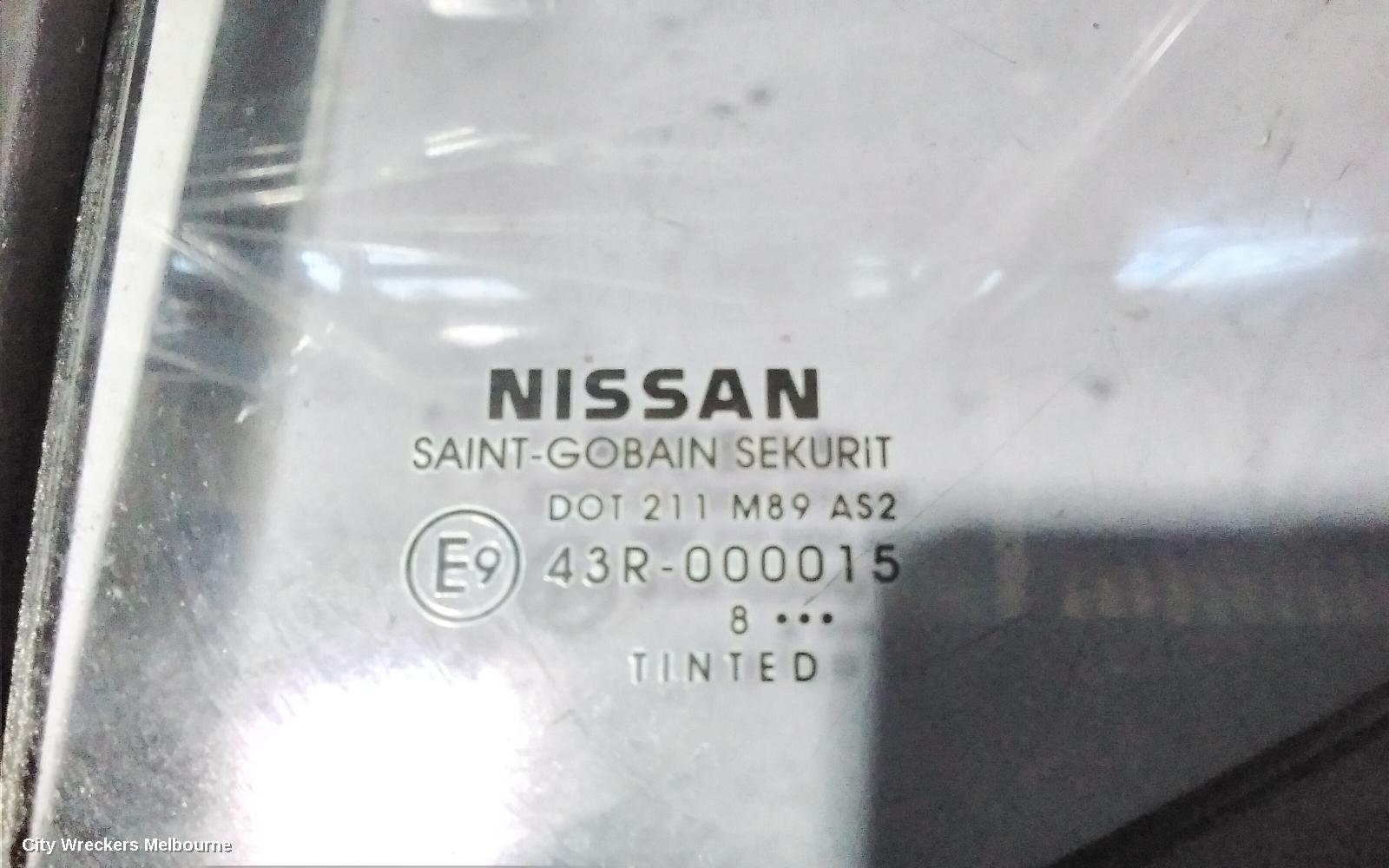 NISSAN NAVARA LEFT REAR 1/4 DOOR GLASS, D40, 09/2005 - 08/2015 - Image 3