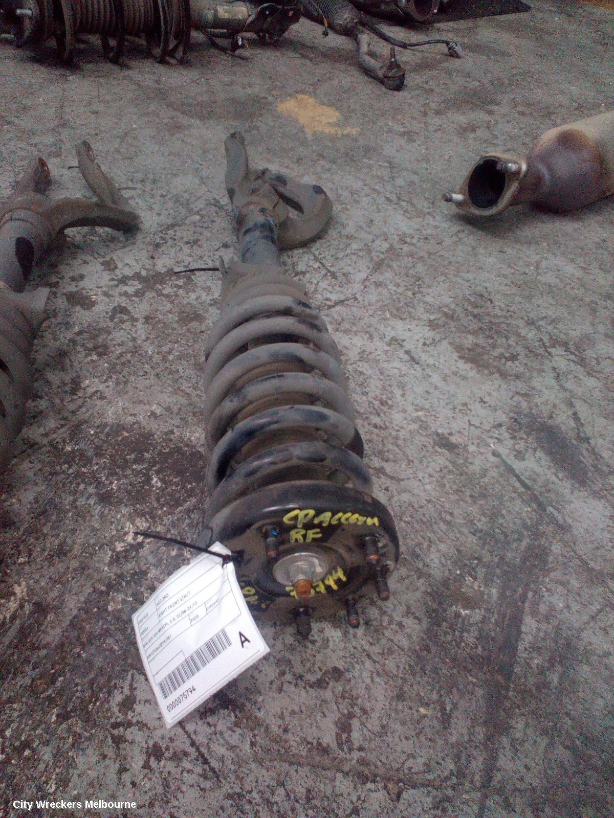 HONDA ACCORD RIGHT FRONT STRUT, 8TH GEN (VIN MRHCP), 3.5, 02/2008 - 04/2013 - Image 1