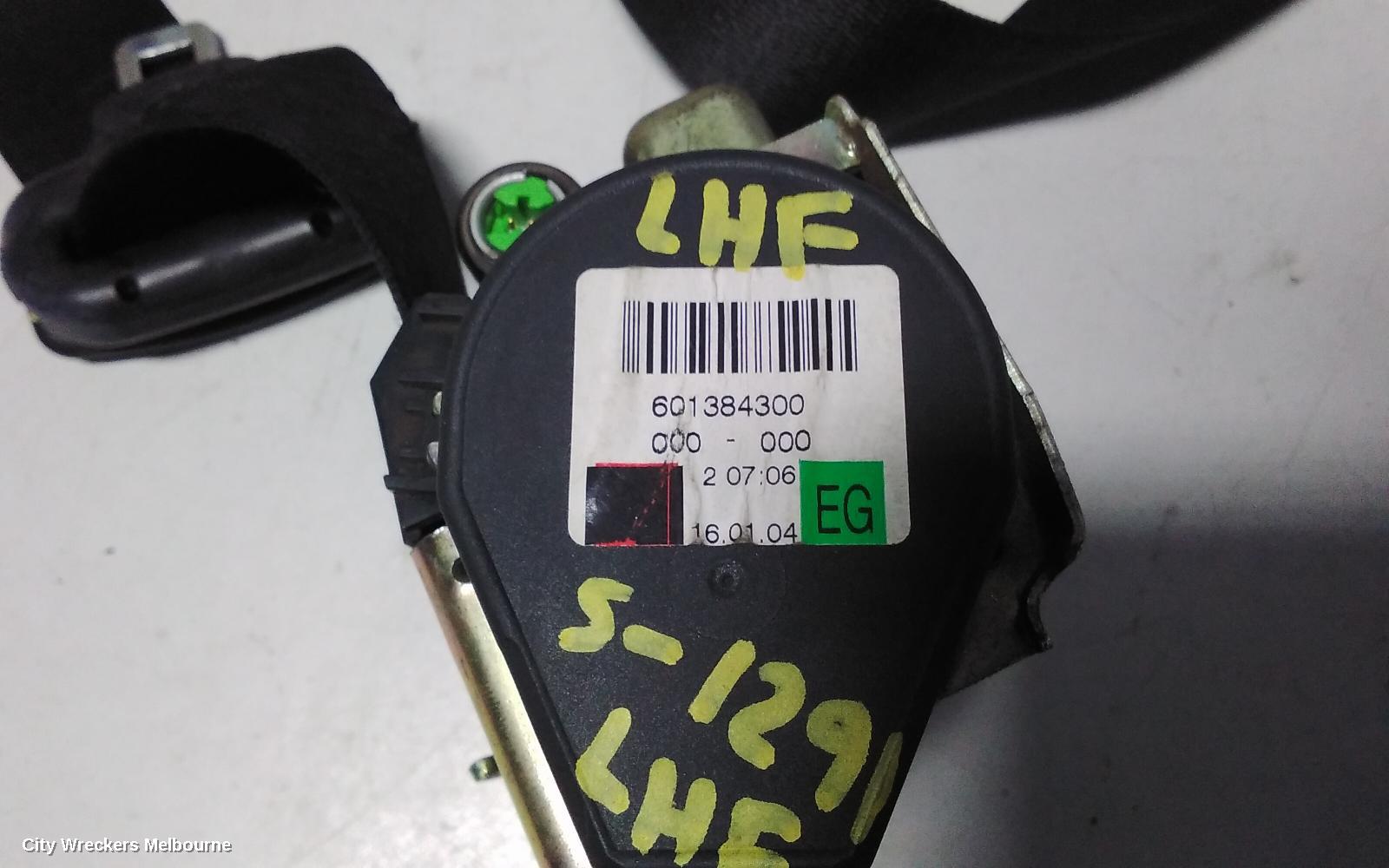 MERCEDES VITO SEATBELT/STALK, LH FRONT, SEAT BELT ONLY, 639, GREEN PLUG TYPE, 04/2004 - 01/2011 - Image 3