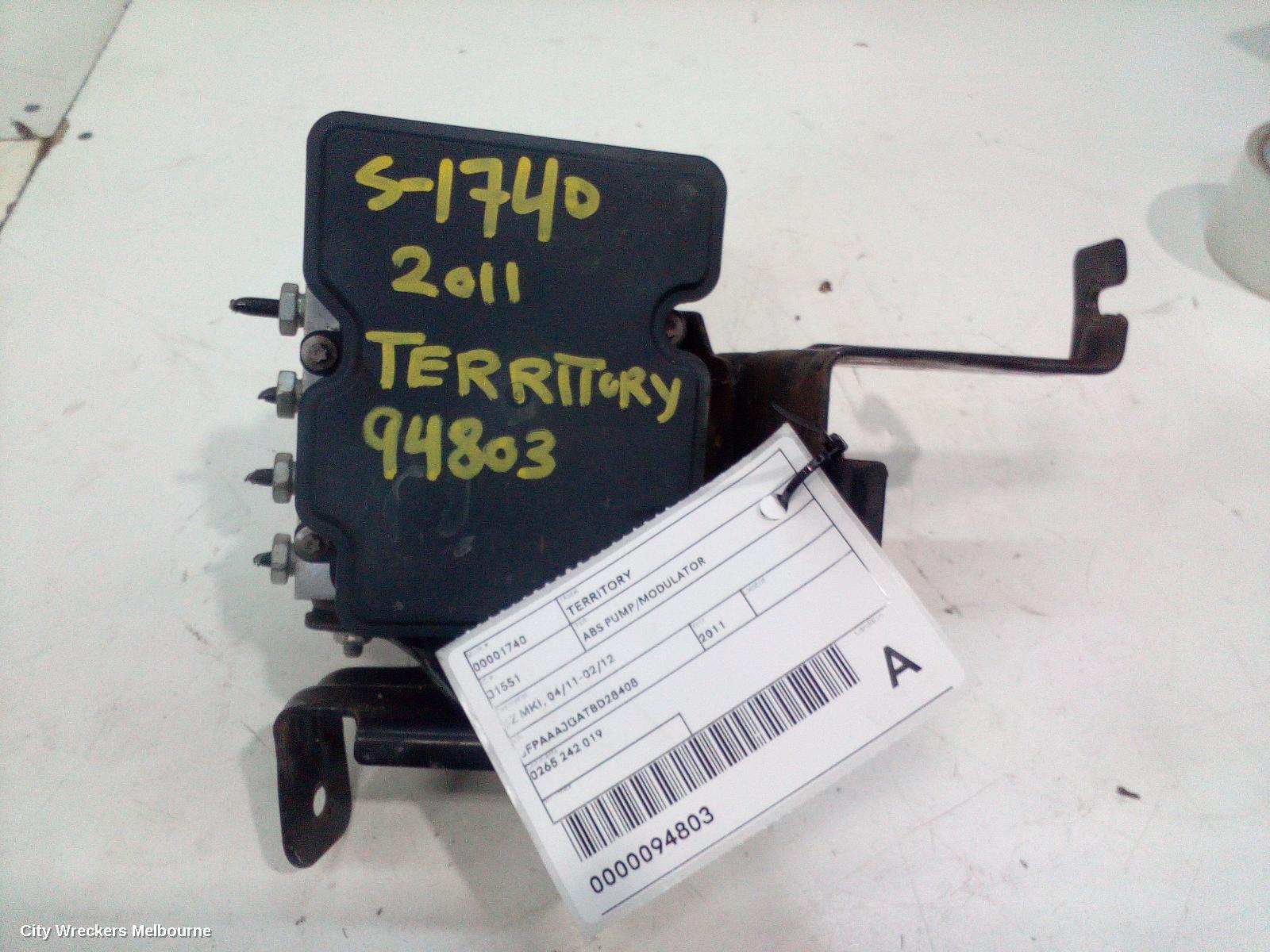 FORD TERRITORY ABS PUMP/MODULATOR, SZ MKI-MKII, 03/2011 - 12/2016 - Image 1