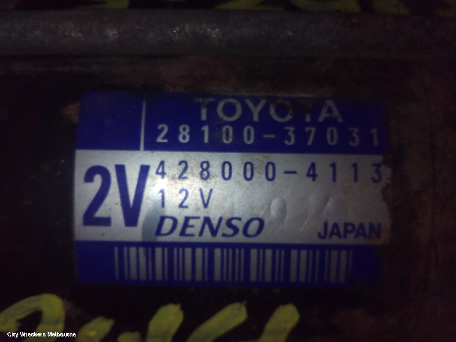 TOYOTA RAV4 STARTER, PETROL, 2.0, 3ZR-FE, ZSA42R, 12/2012 - 11/2018 - Image 3