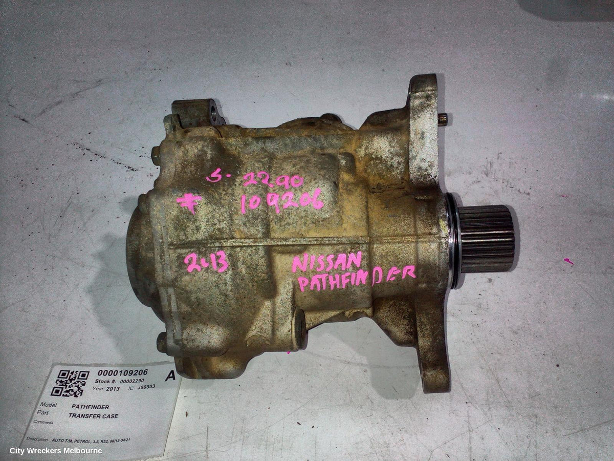 NISSAN PATHFINDER TRANSFER CASE, AUTO T/M, PETROL, 3.5, R52, 06/2013 - 04/2021 - Image 1