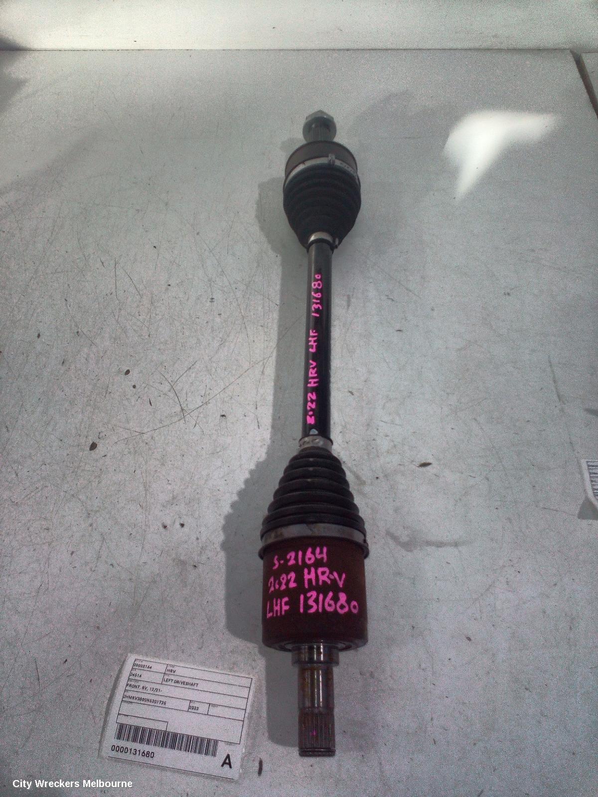 HONDA HRV LEFT DRIVESHAFT, FRONT, RV, 12/2021 ONWARDS - Image 2