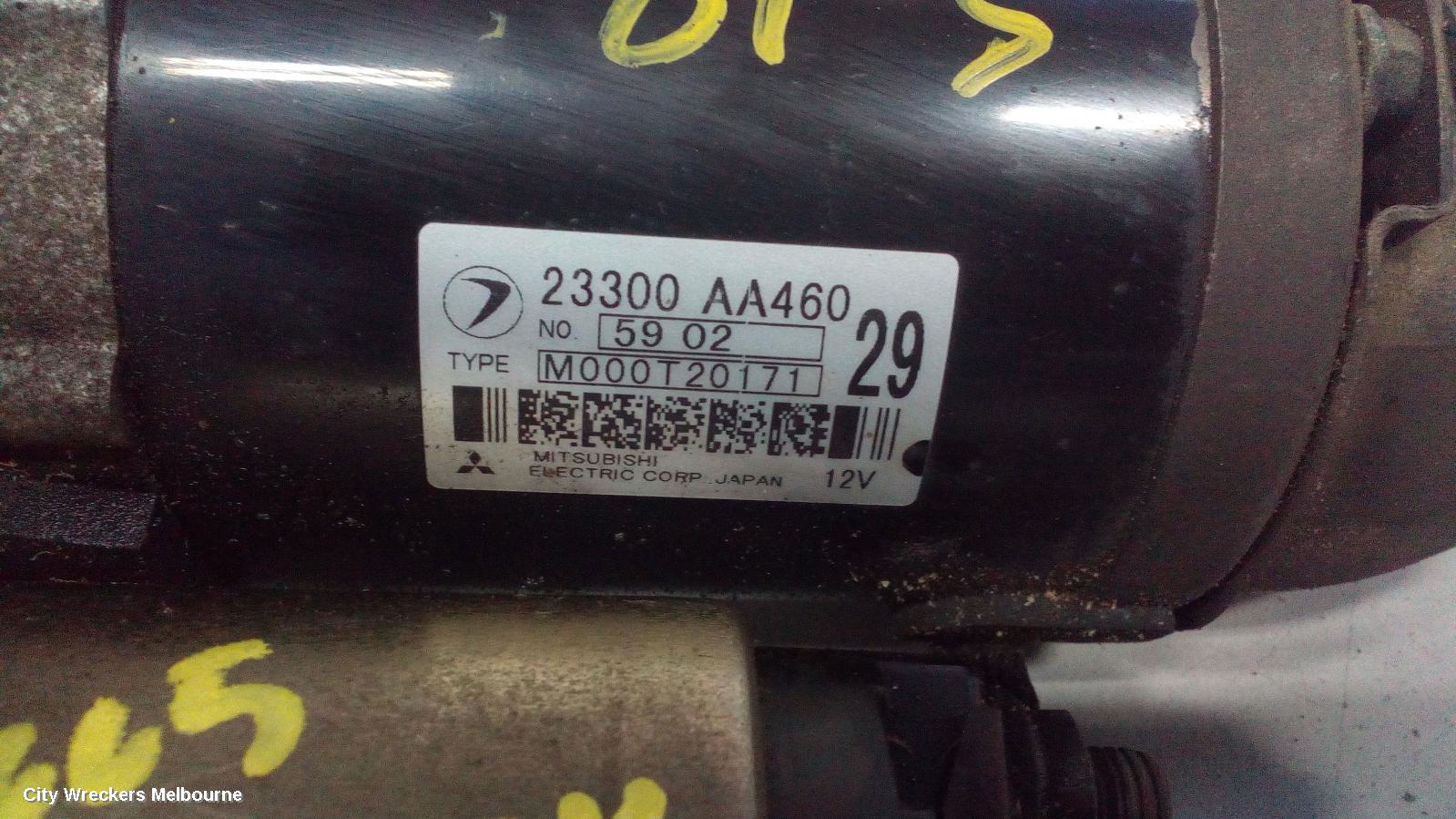 SUBARU OUTBACK STARTER, PETROL, EJ25, NON TURBO, AUTO, 4/6 SPEED, 2ND-5TH GEN, 09/1996 - 09/2012 - Image 2