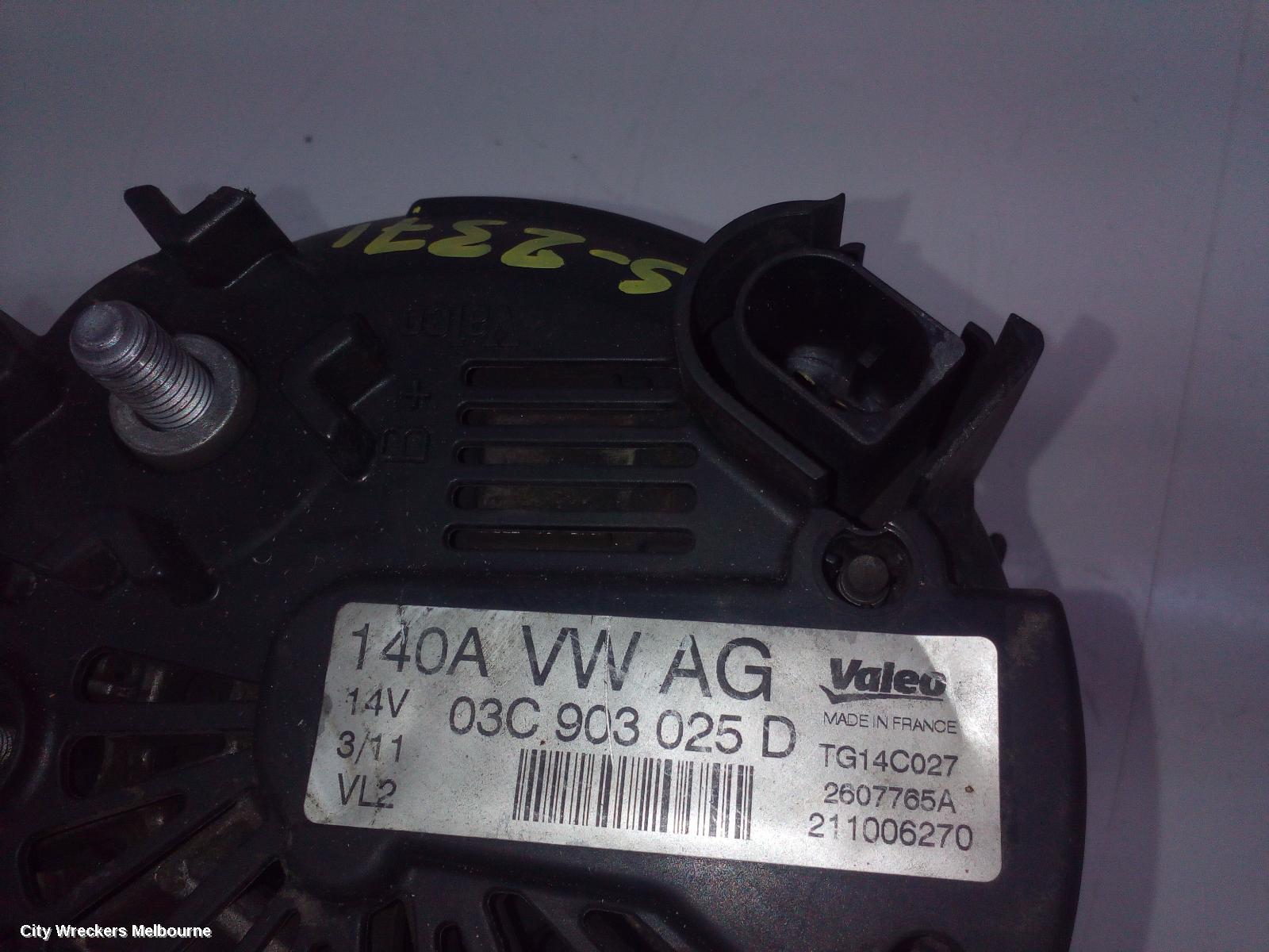 VOLKSWAGEN GOLF ALTERNATOR, PETROL, 1.4, BOSCH 140AMP, GEN 6, 10/2008 - 01/2016 - Image 3