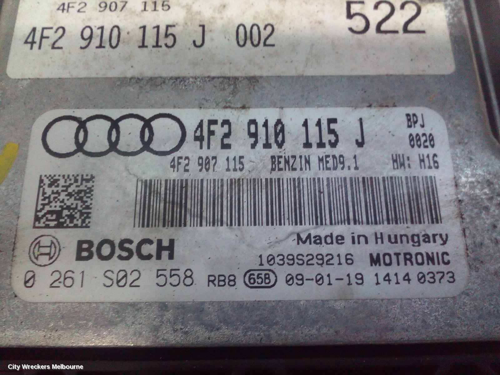 AUDI A6 ECU, ENGINE ECU, 2.0, PETROL, ECU ONLY, 4F, 09/2006 - 06/2011 - Image 2