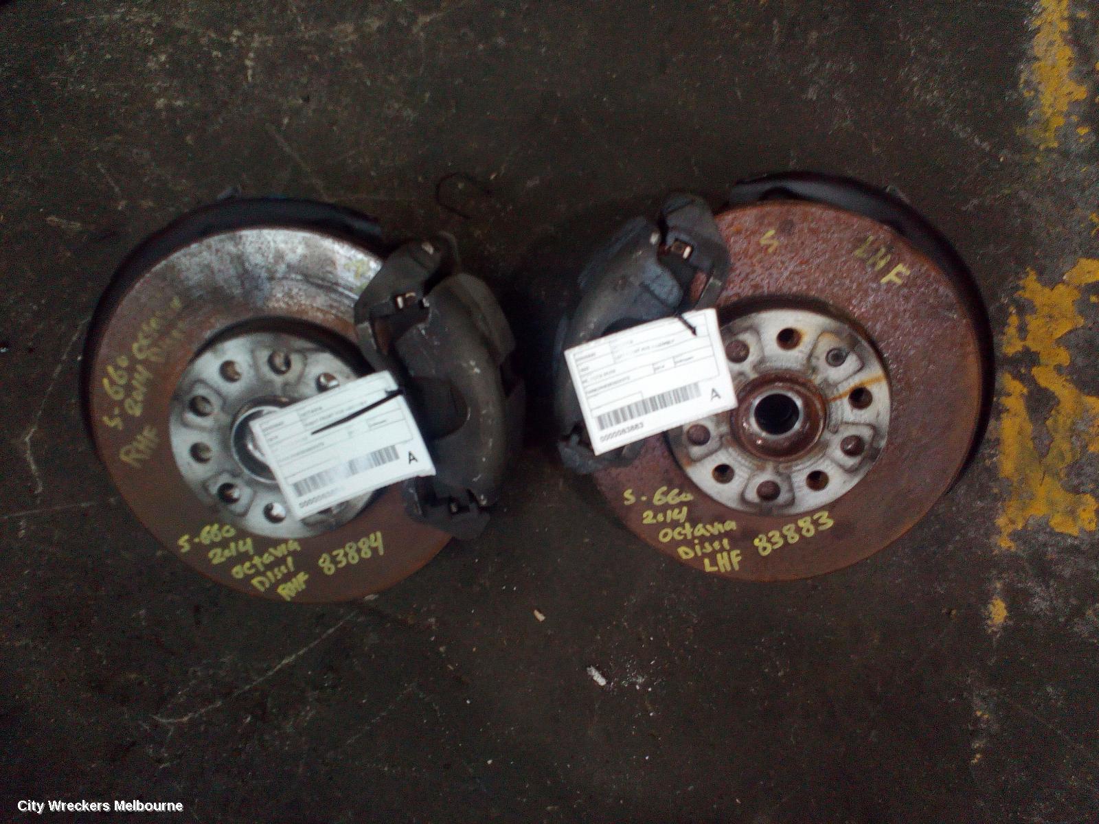 SKODA OCTAVIA RIGHT FRONT HUB ASSEMBLY, NE, 09/2013 - 09/2020 - Image 2