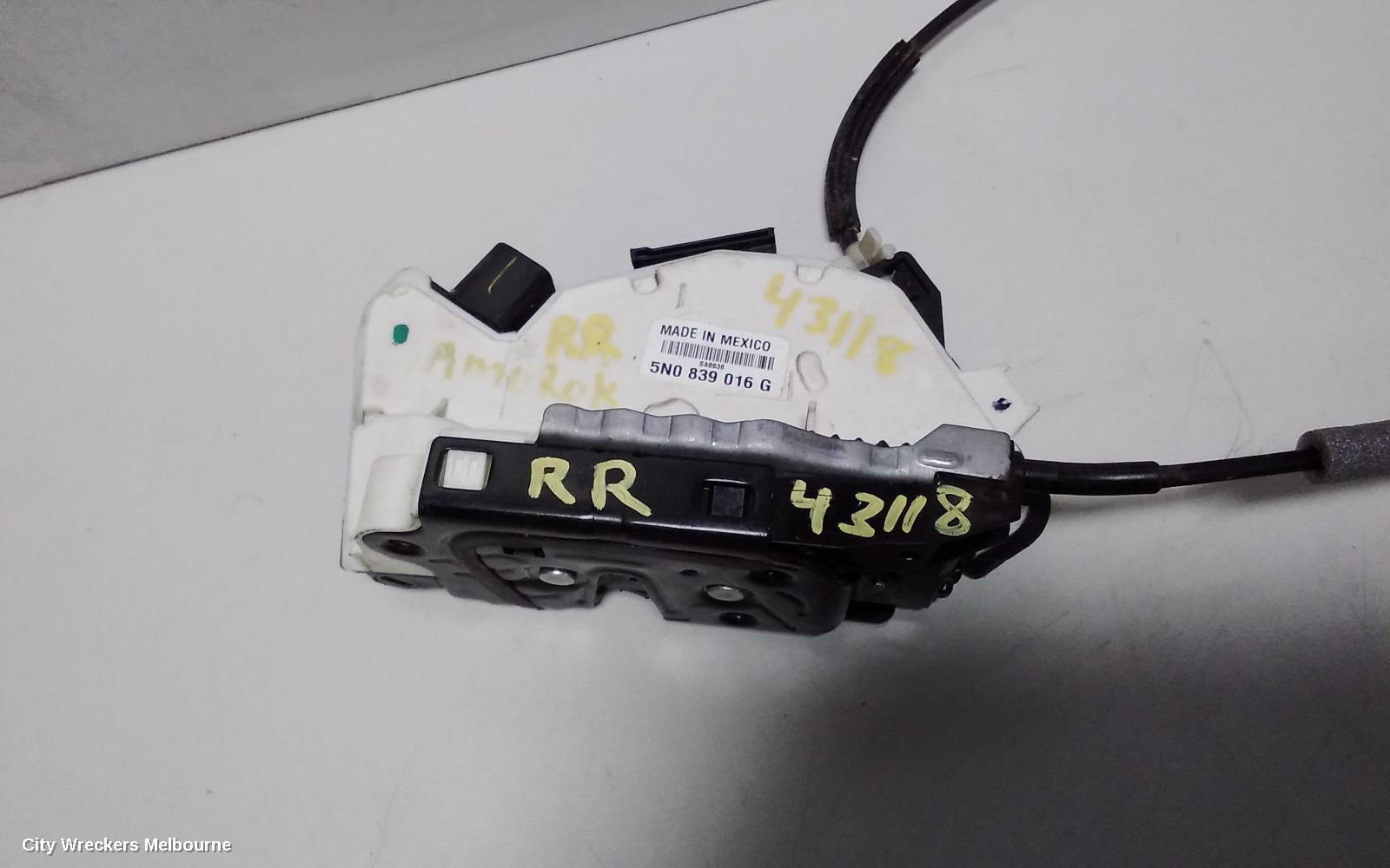 VOLKSWAGEN AMAROK DOOR/BOOT/GATE LOCK, RIGHT REAR DOOR LOCK, P/N 5N0839016G, 2H, 12/2010 ONWARDS - Image 3