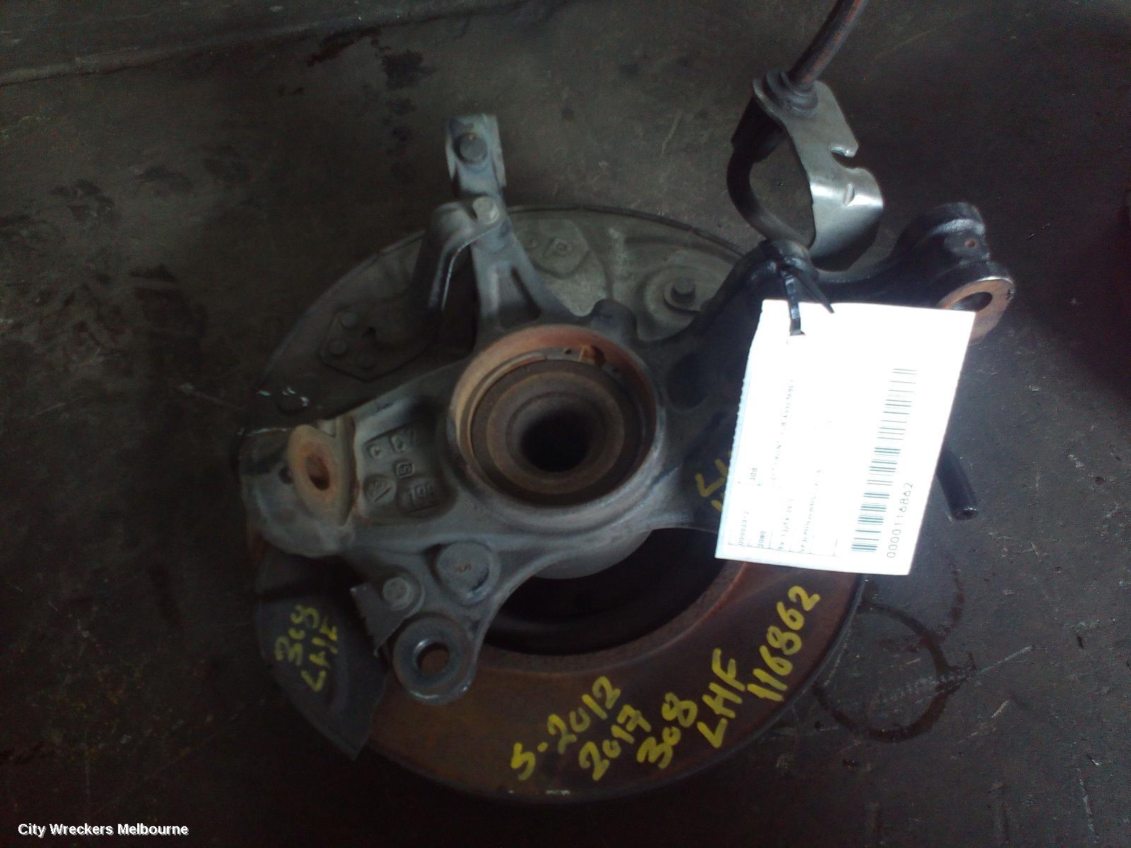 PEUGEOT 308 LEFT FRONT HUB ASSEMBLY, T9, 10/2014 - 05/2021 - Image 3