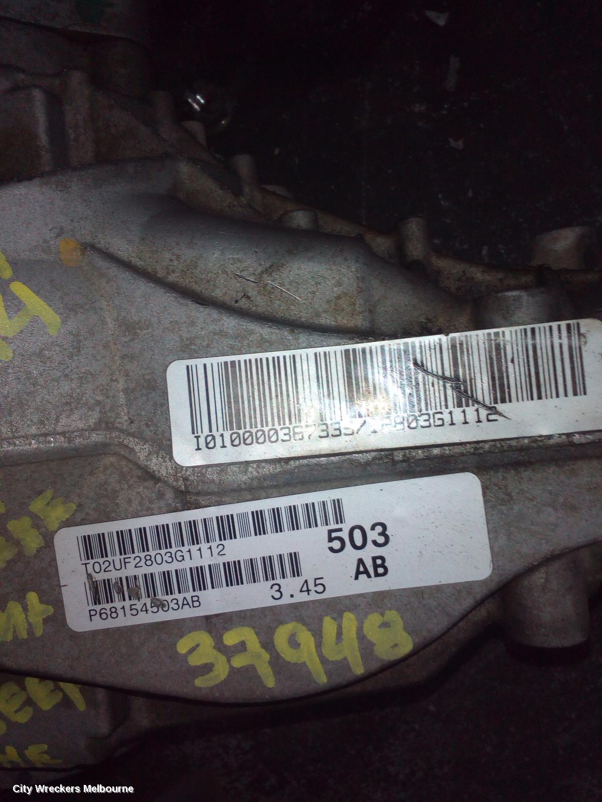 JEEP GRANDCHEROKEE DIFFERENTIAL CENTRE, FRONT, 3.0, DIESEL, WK, 3.44/3.45 RATIO, 10/2010 ONWARDS - Image 3