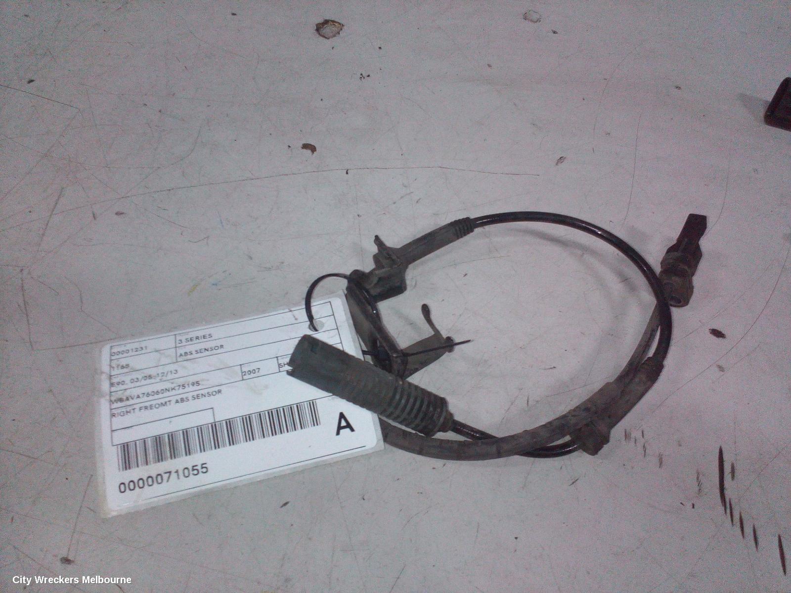 BMW 3 SERIES ABS SENSOR, E90/E91, LH/RH FRONT, PETROL, 2.0, 03/2005 - 01/2012 - Image 1
