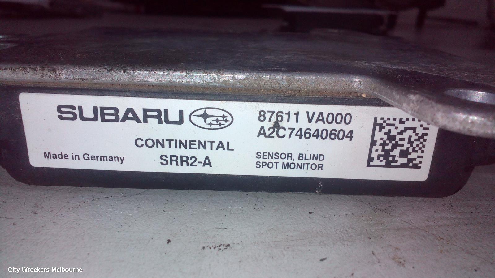 SUBARU OUTBACK, 6TH GEN, 08/2014 - 12/2020, A2C74640604  BLIND SPOT MODULE UNIT SENSOR  LHR: 68912 - Image 1