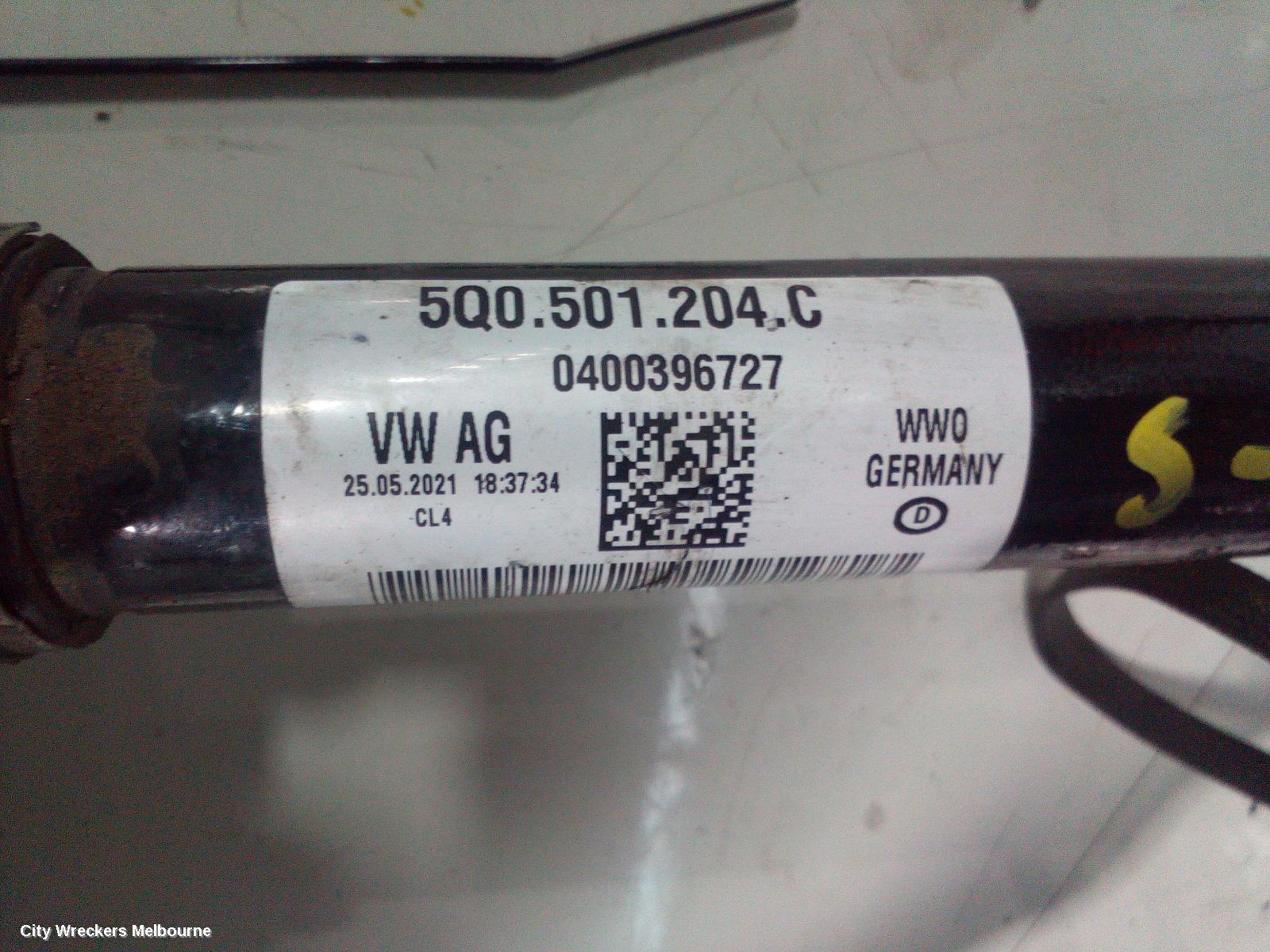 VOLKSWAGEN T-ROC RIGHT DRIVESHAFT, REAR, AUTO T/M, 4WD, 03/2020 ONWARDS - Image 1