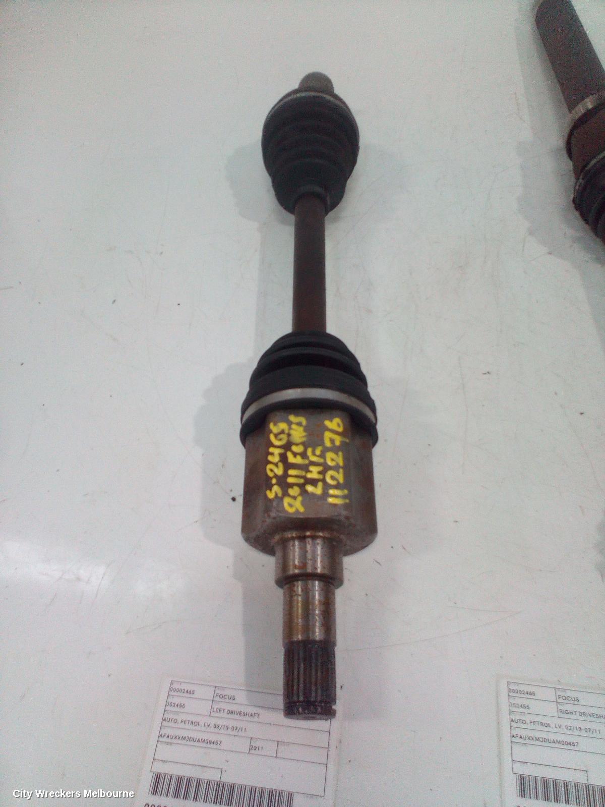 FORD FOCUS LEFT DRIVESHAFT, AUTO, PETROL, LV, 02/2010 - 07/2011 - Image 1