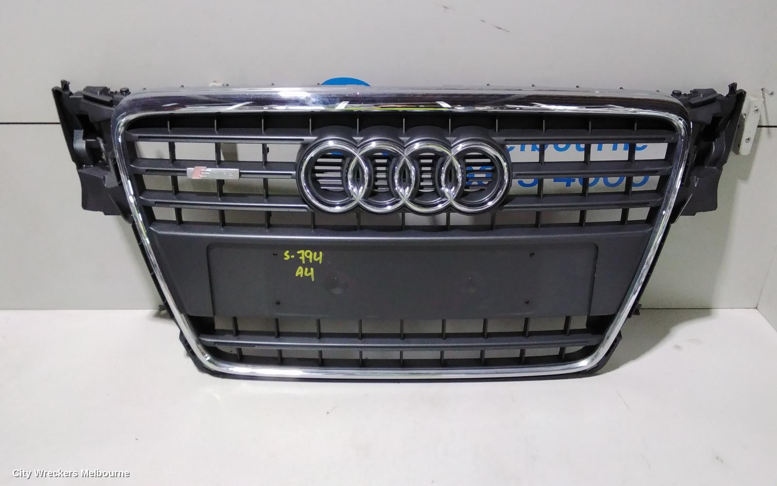 AUDI A4 GRILLE, RADIATOR GRILLE, B8 8K (A4), GREY, 02/2008 - 06/2012 - Image 3